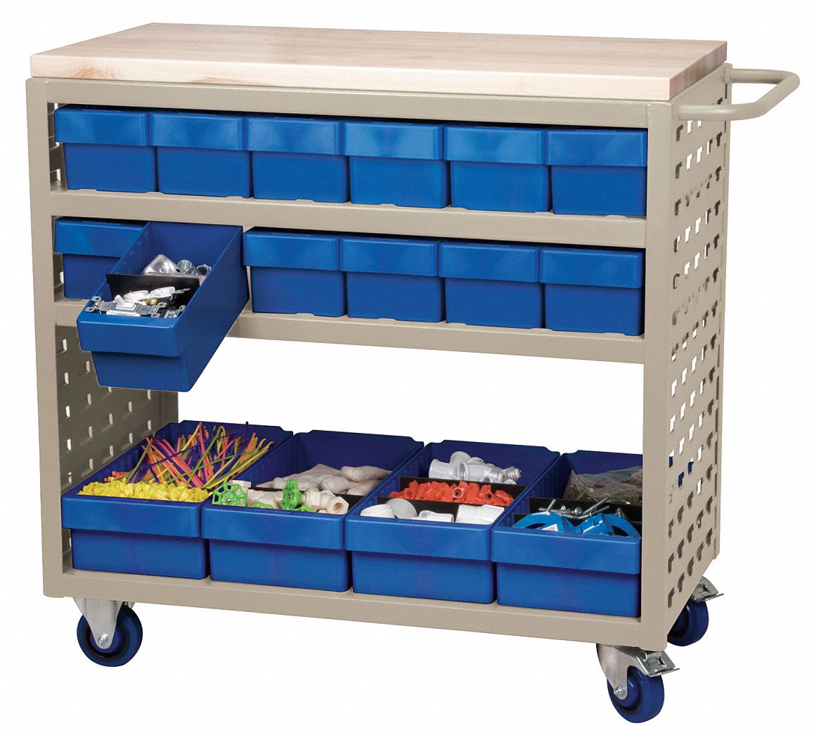 Louvered Cart,36 In. H,37 In. L,800 lb.