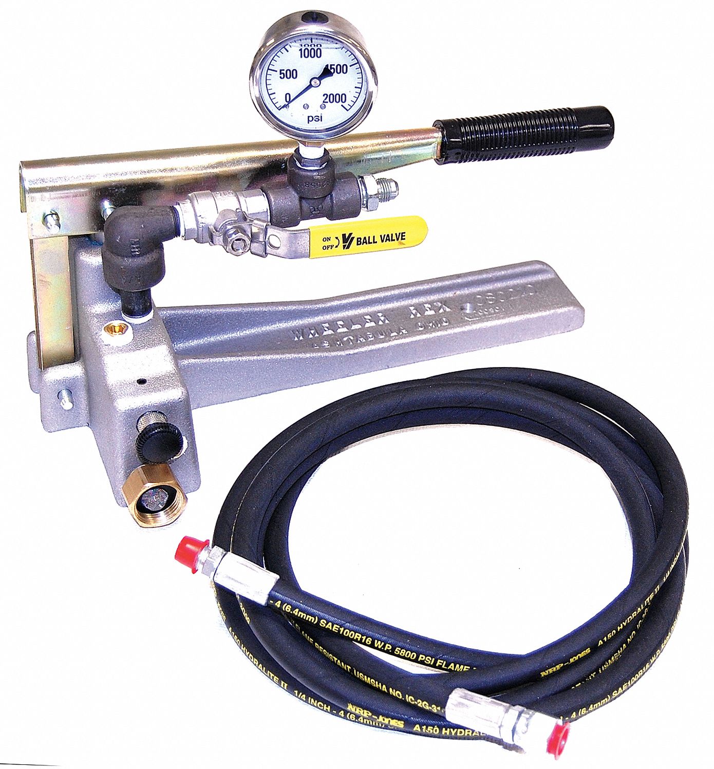 WHEELERREX Hydrostatic Test Pump, Hand Operated, 1,000 psi 6GDU5