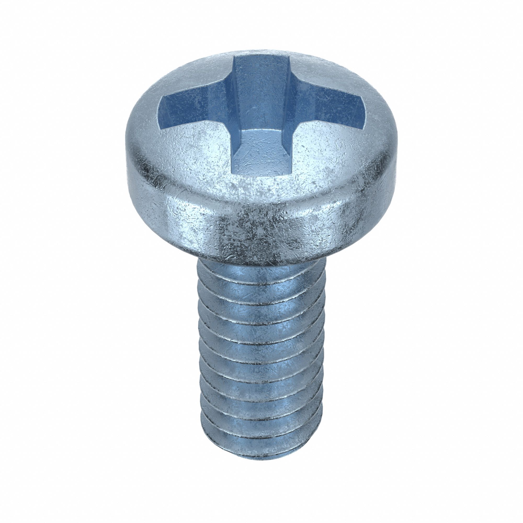Machine Screw: M2x0.40 Thread Size, 5 mm Lg, Class 4.8, Steel, Zinc-Plated, Cheese, Phillips, 100 PK
