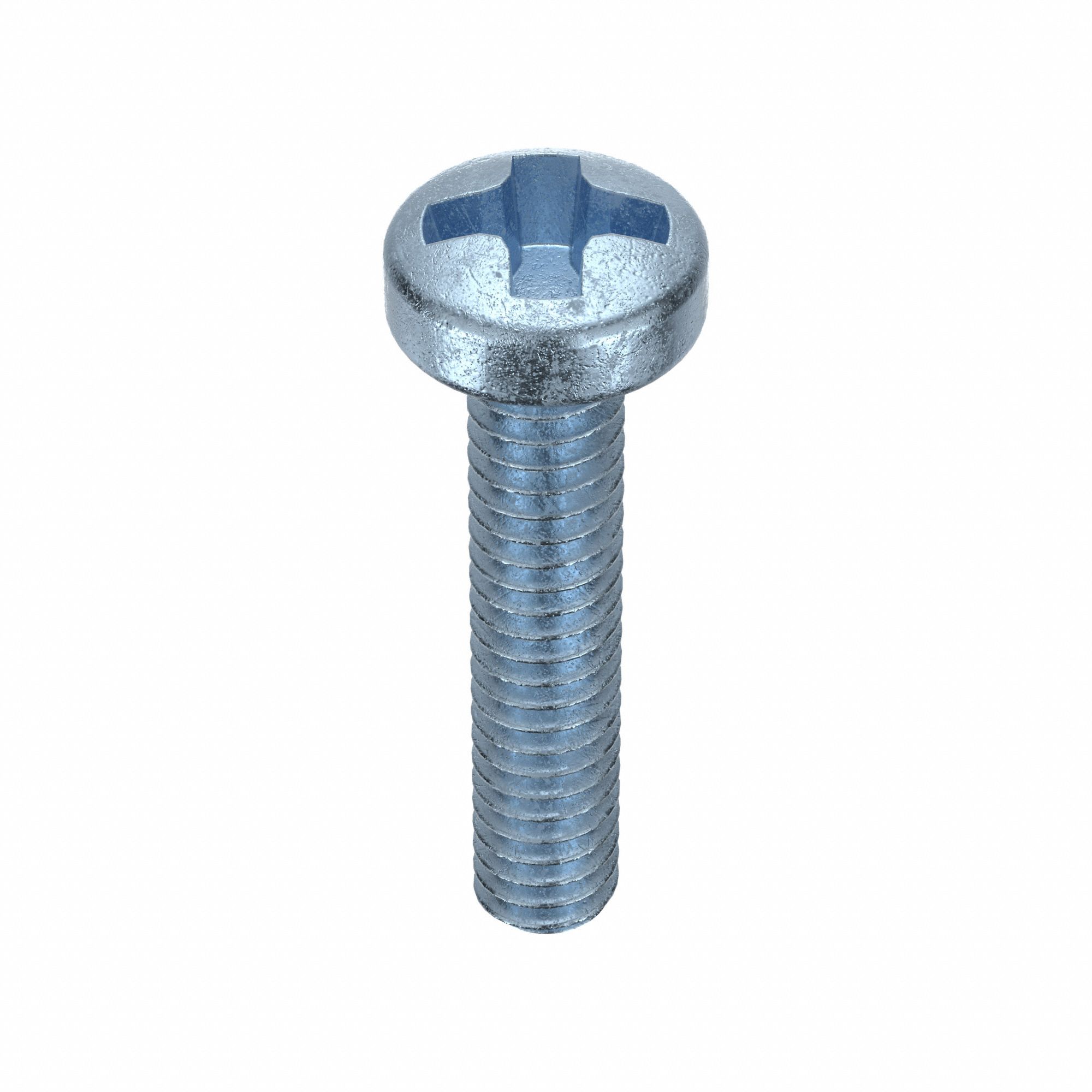 Machine Screw: M2x0.40 Thread Size, 10 mm Lg, Class 4.8, Steel, Zinc-Plated, Cheese, 100 PK