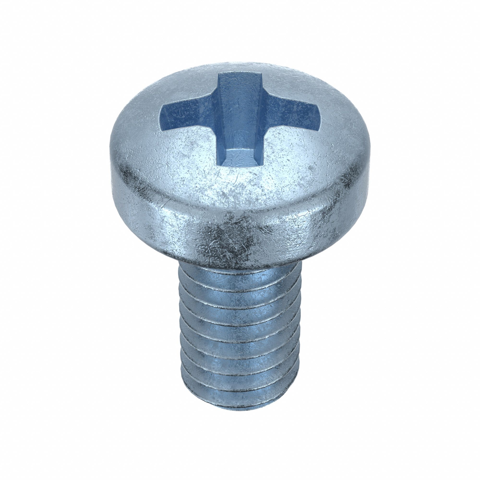 Machine Screw: M2.5x0.45 Thread Size, 5 mm Lg, Class 4.8, Steel, Zinc-Plated, Cheese, 100 PK