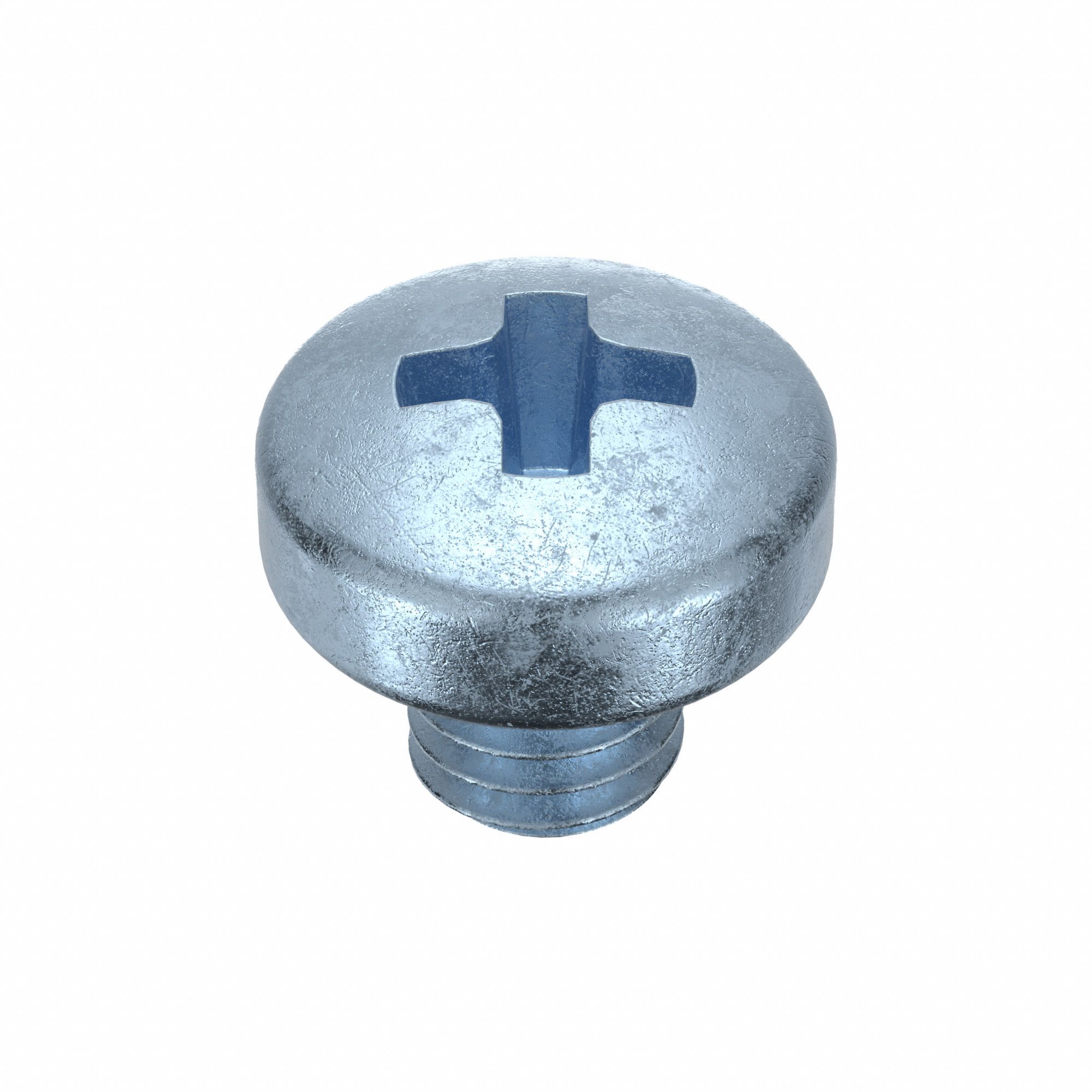 MACHINE SCREW, M3 THREAD SIZE, 3MM L, STEEL, ZINC PLATED, PAN, PHILLIPS, METRIC, 100 PK