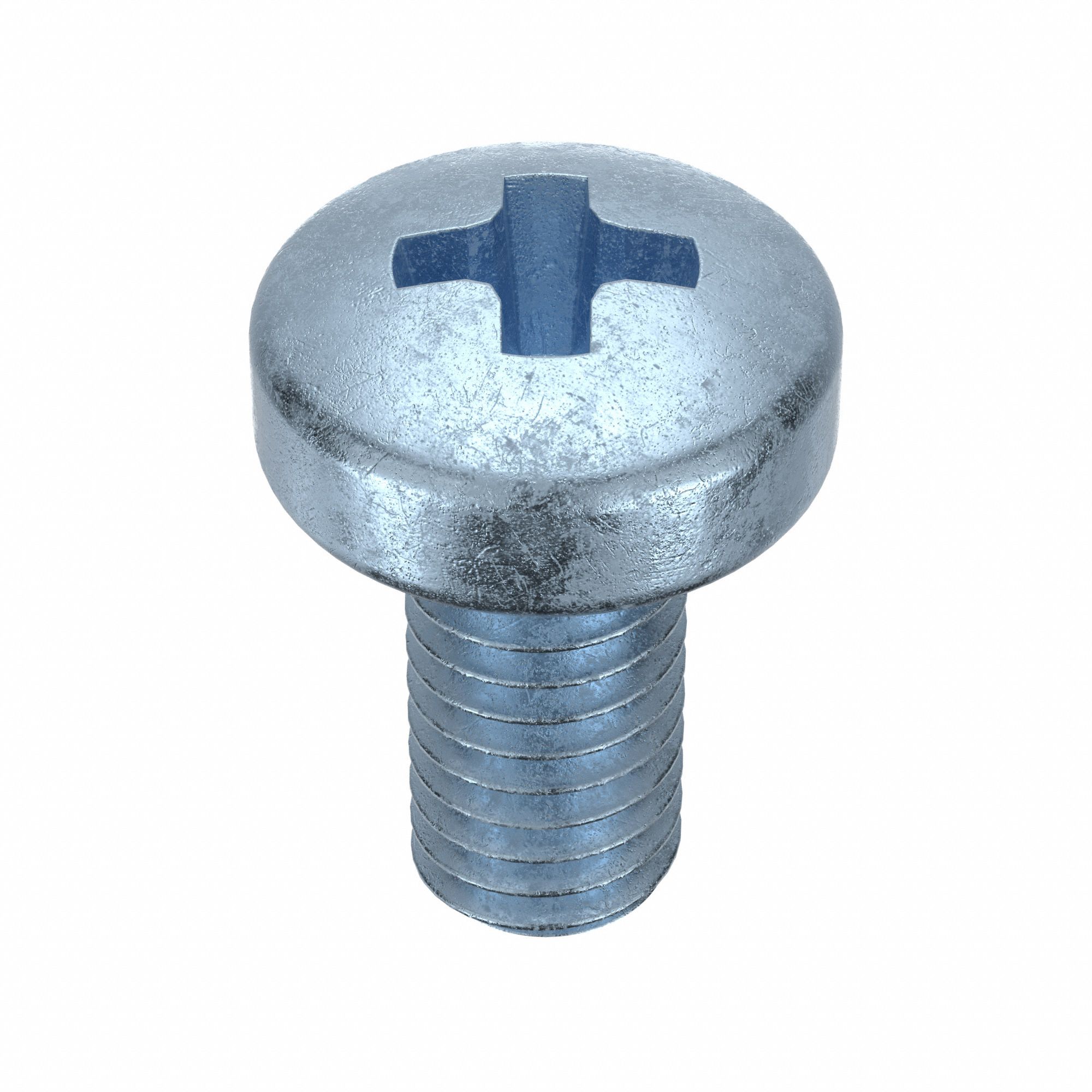 Machine Screw: M3x0.50 Thread Size, 6 mm Lg, Class 4.8, Steel, Zinc-Plated, Cheese, Phillips, 100 PK
