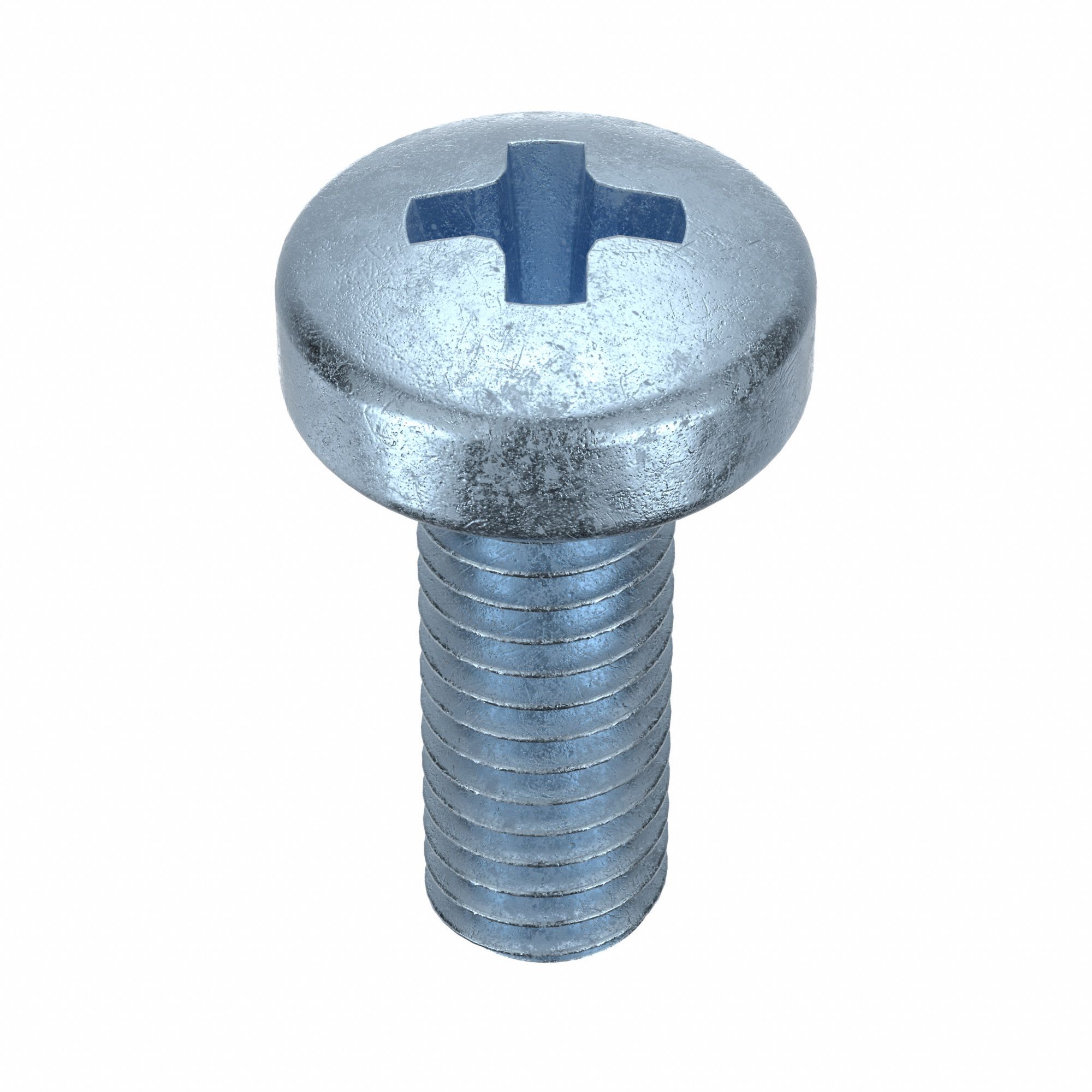 Machine Screw: M3x0.50 Thread Size, 8 mm Lg, Class 4.8, Steel, Zinc-Plated, Cheese, Phillips, 100 PK