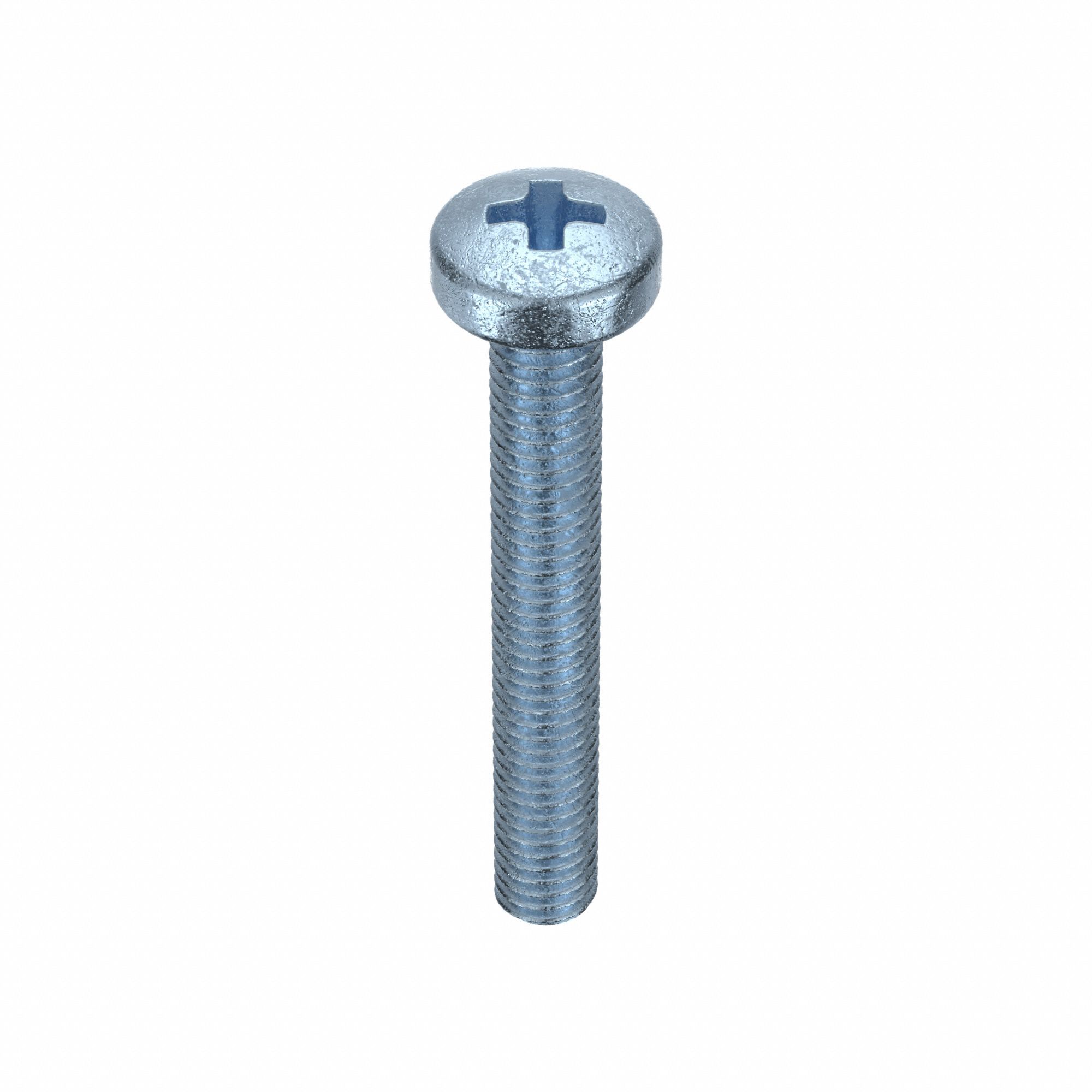 MACHINE SCREW, M3 THREAD SIZE, 22MM L, STEEL, ZINC PLATED, PAN, PHILLIPS, METRIC, 100 PK