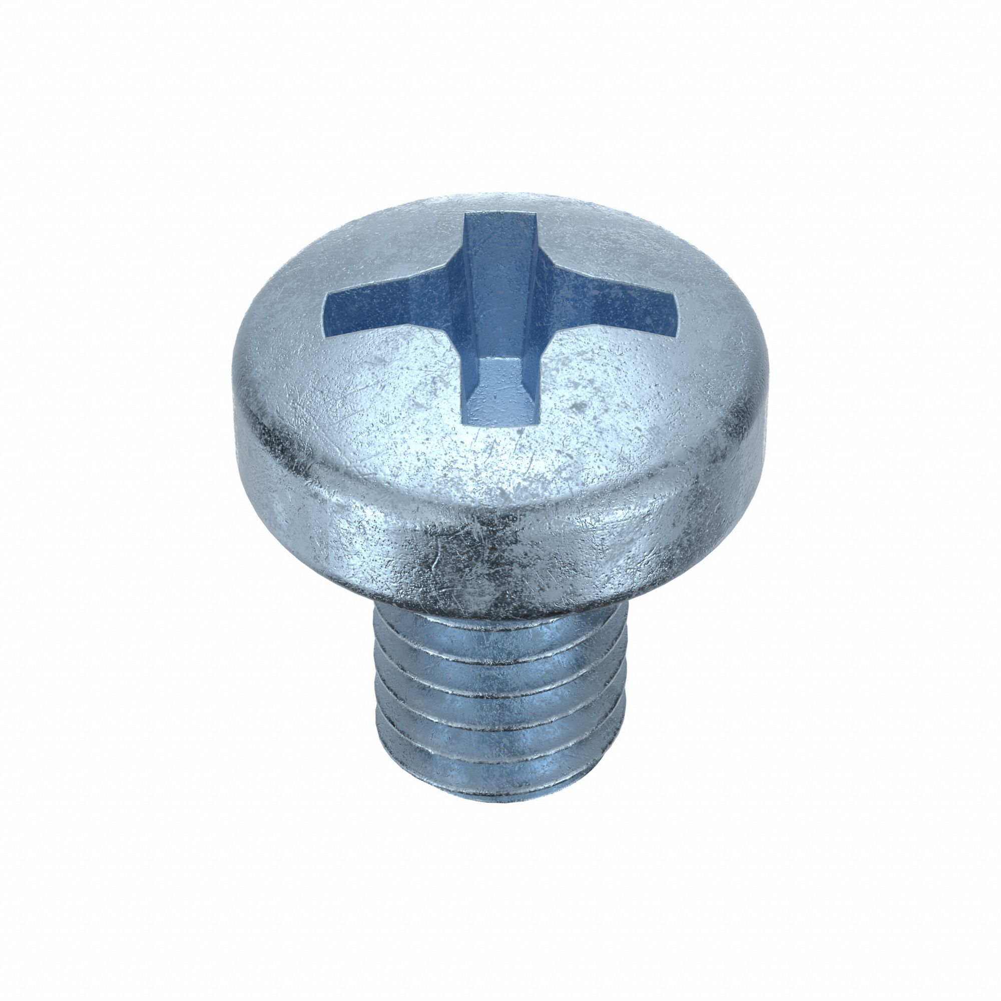 MACHINE SCREW, M3.5 THREAD SIZE, 5MM L, STEEL, ZINC PLATED, PAN, PHILLIPS, METRIC, 100 PK