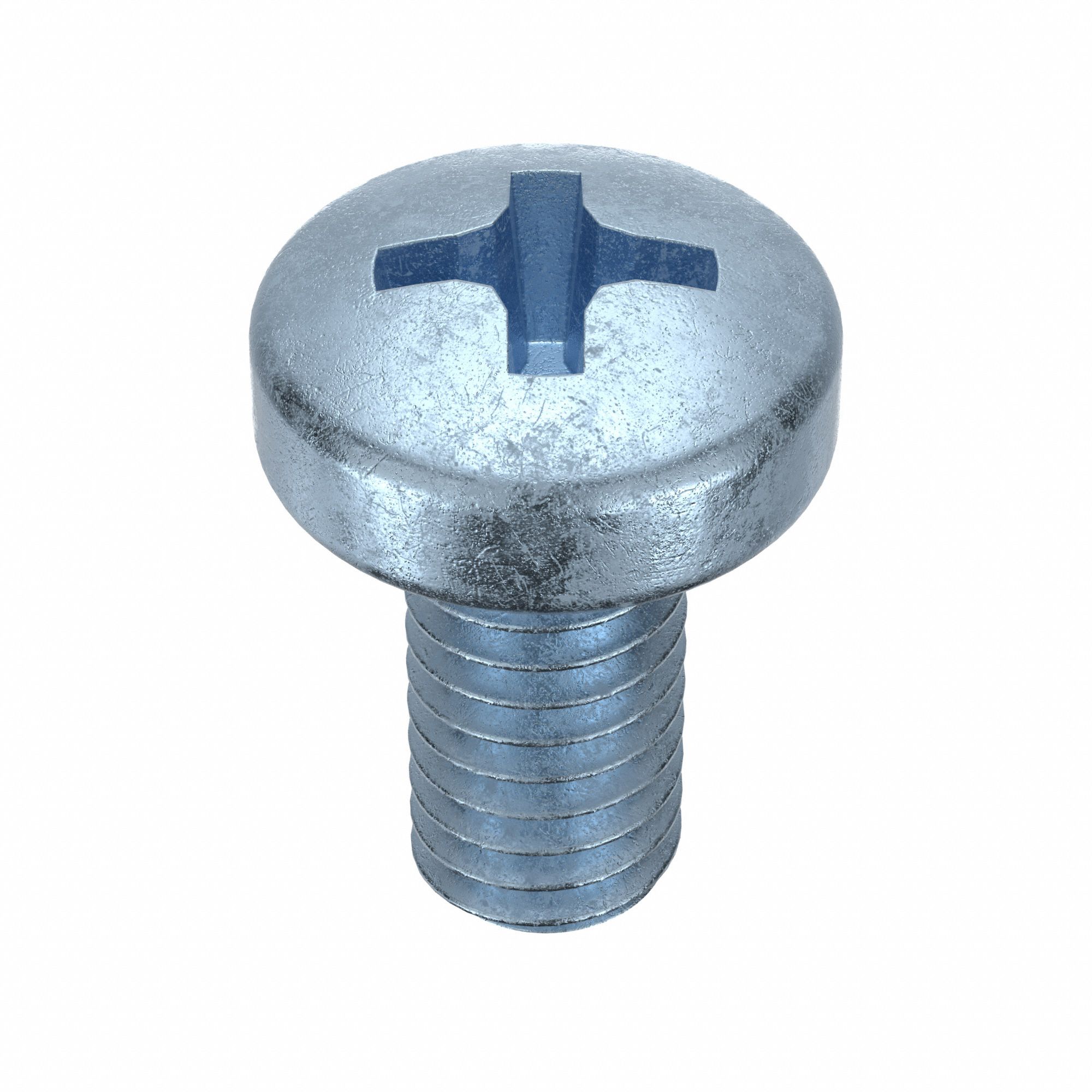 Machine Screw: M4x0.70 Thread Size, 8 mm Lg, Class 4.8, Steel, Zinc-Plated, Cheese, Phillips, 100 PK