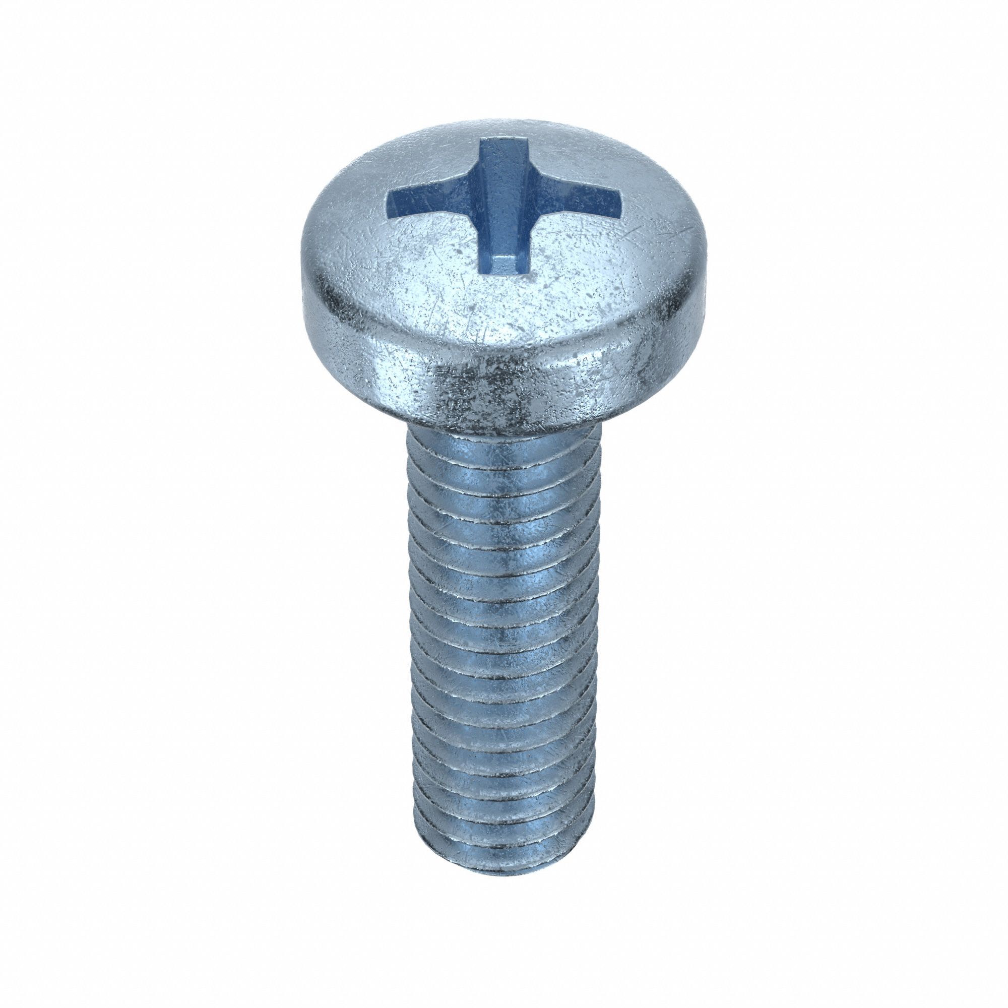 MACHINE SCREW, M4 THREAD SIZE, 14MM L, STEEL, ZINC PLATED, PAN, PHILLIPS, METRIC, 100 PK