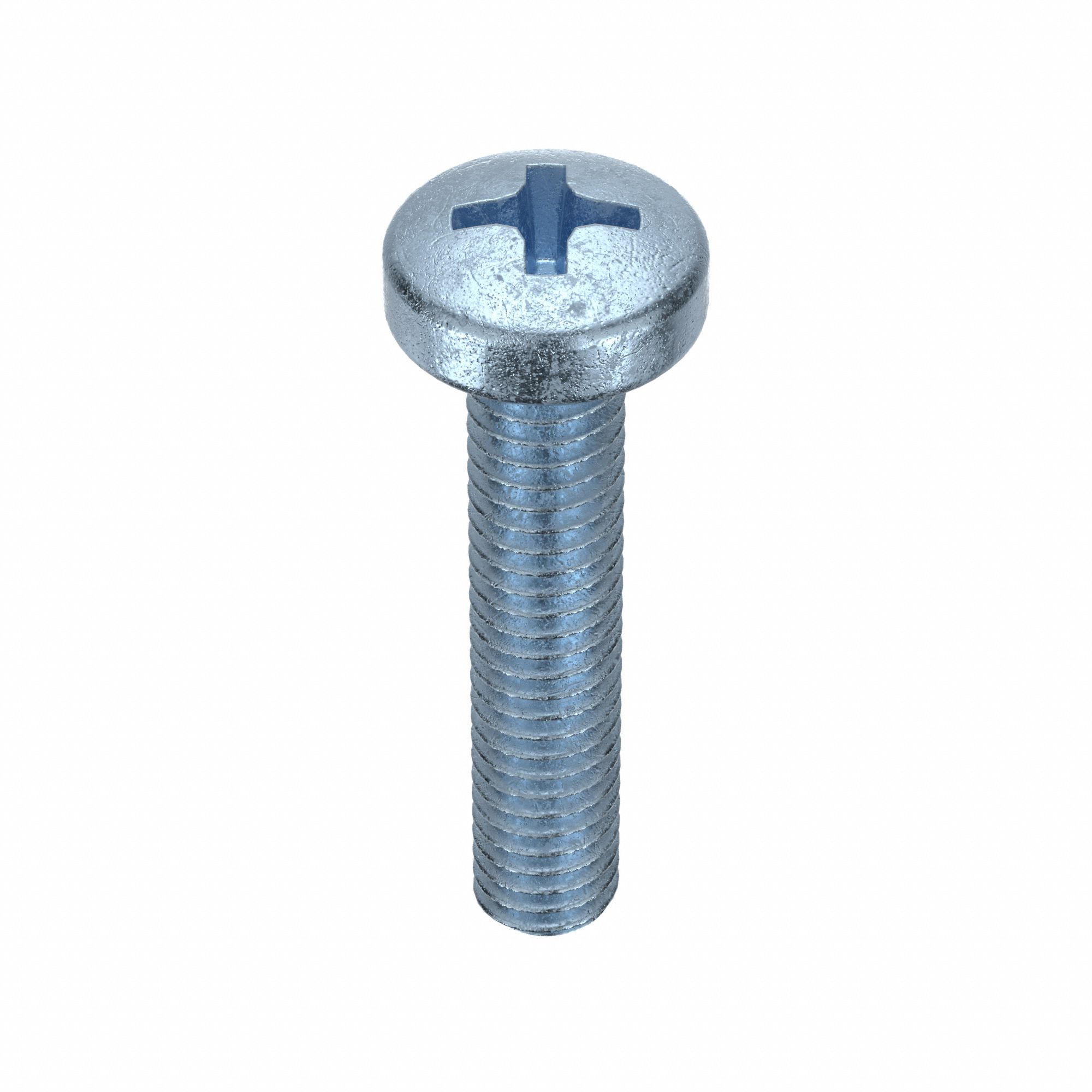 Machine Screw: M4x0.70 Thread Size, 20 mm Lg, Class 4.8, Steel, Zinc-Plated, Cheese, 100 PK