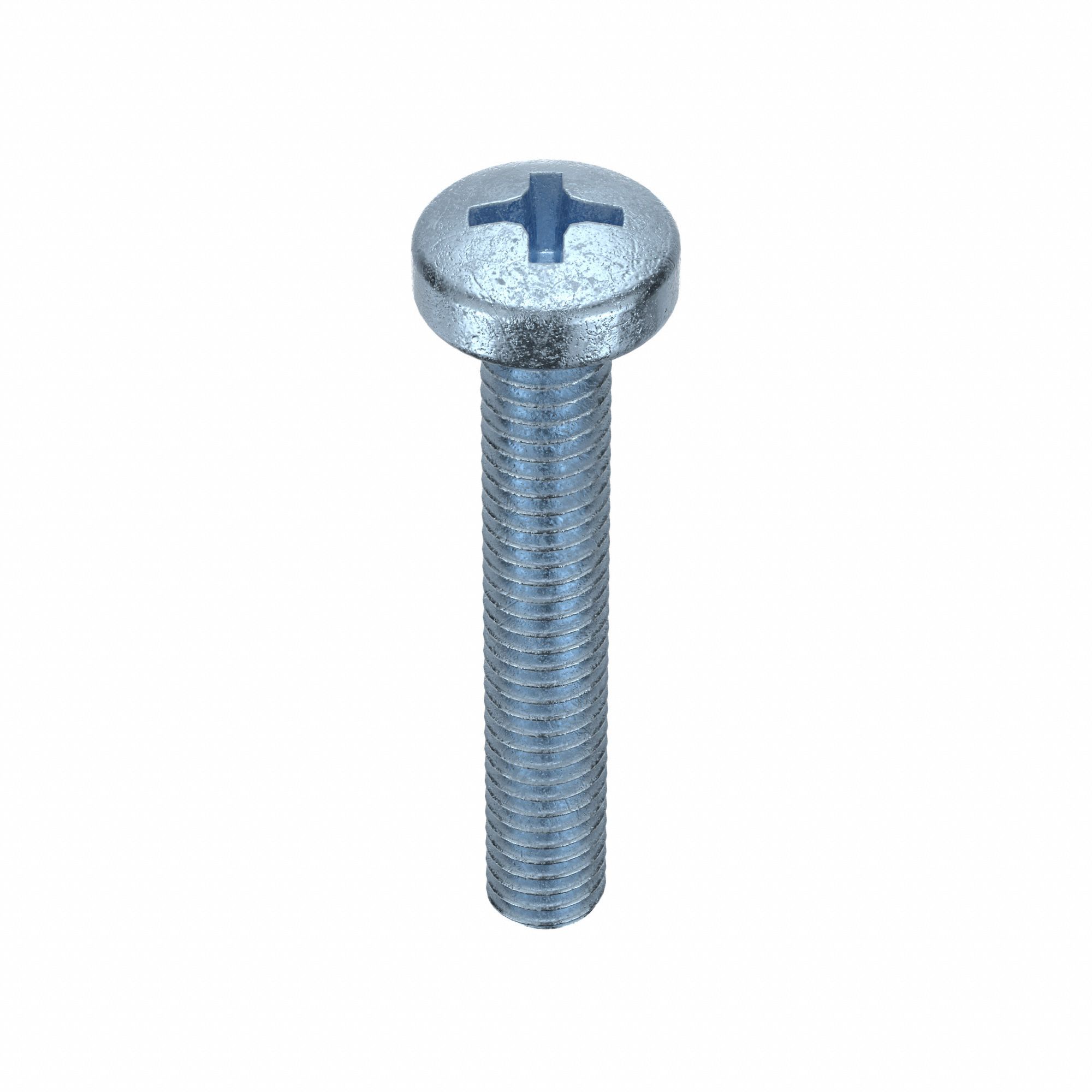 Machine Screw: M4x0.70 Thread Size, 25 mm Lg, Class 4.8, Steel, Zinc-Plated, Cheese, 100 PK