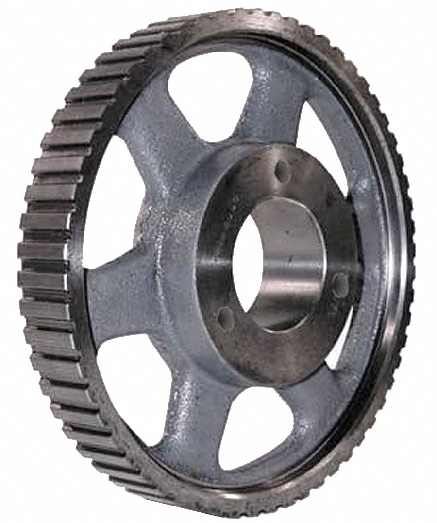 Gearbelt Pulley: L For Belt Trade Size, For 1 in Belt Wd, 60 Teeth, 0.375 in Pitch
