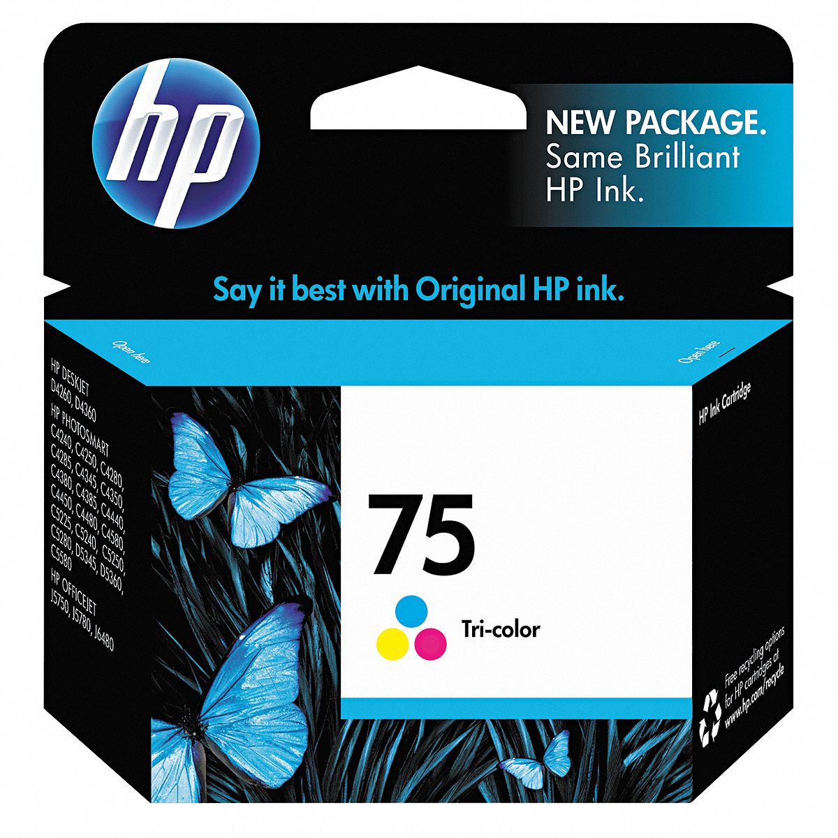 Ink Cartridge, TriColor, HP Grainger