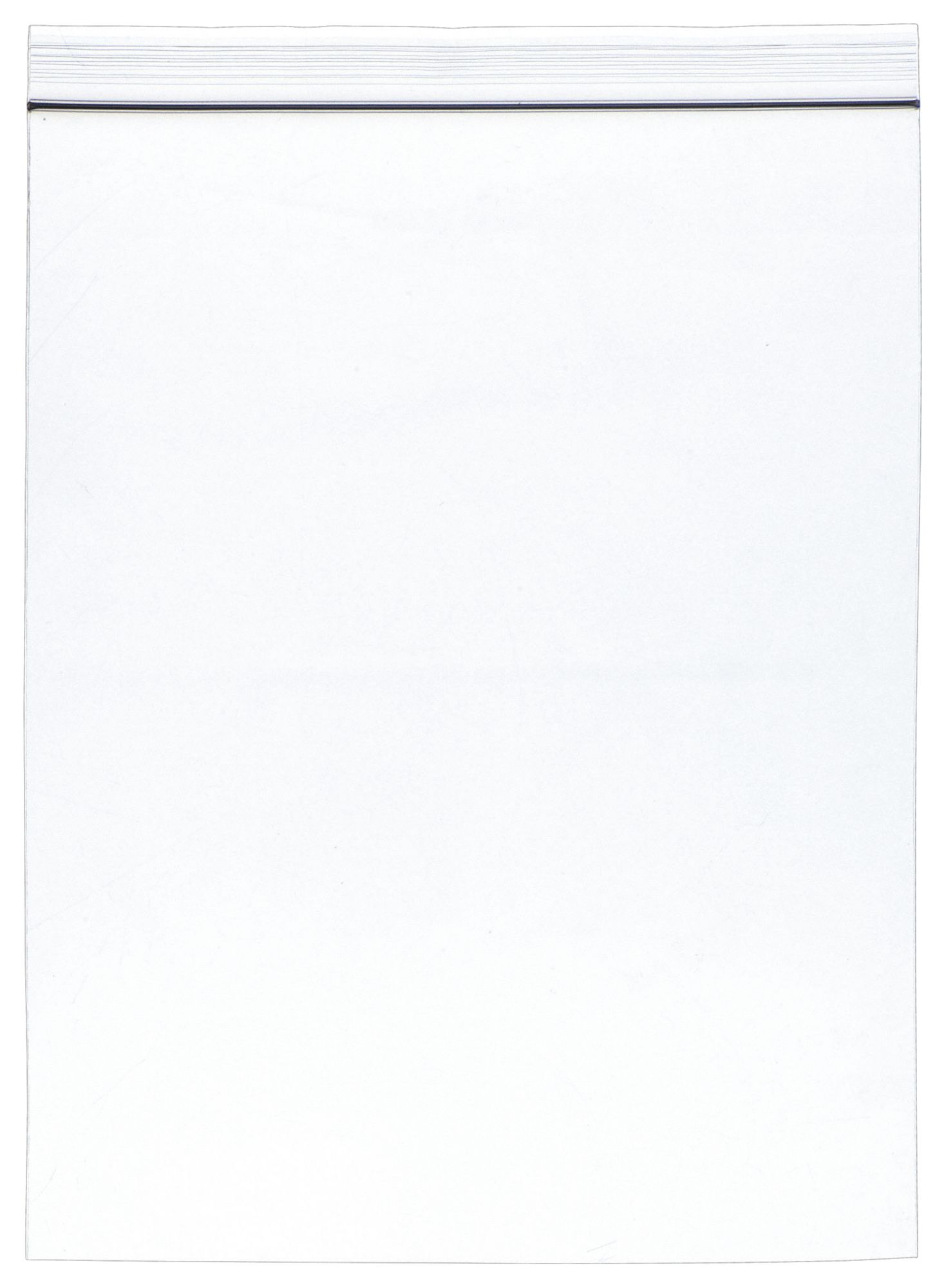 RECLOSABLE POLY BAG, 2 MIL THICK, 12 IN W, 15 IN L, BAG, ZIP, 100 PK
