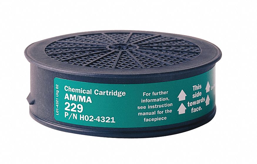 Cartridge: Ammonia (AM)/Methylamine (MA), Green Color, Sundstrom SR 510, Push to Connect, 4 PK