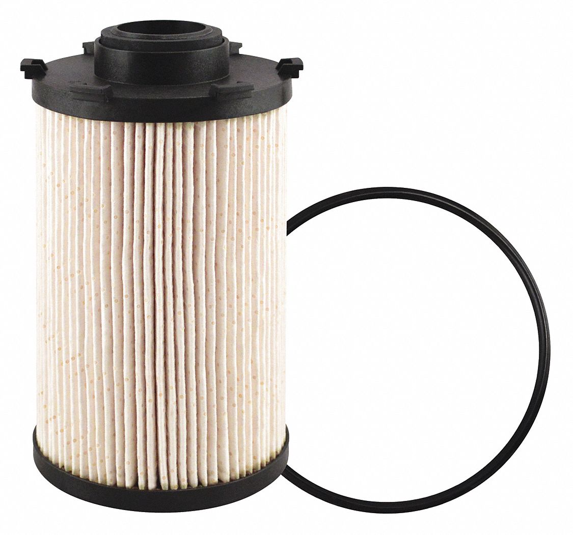 Fuel Filter: Cartridge, 3 7/8 in Outside Dia, 1 3/16 in Inside Dia, Diesel Fuel