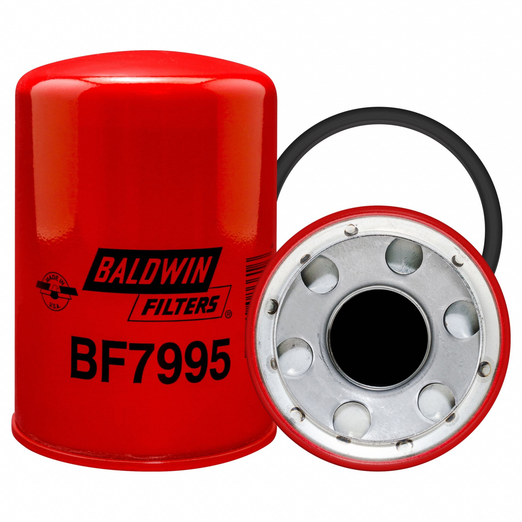 Fuel Filter: Spin-On, 3 3/4 in Outside Dia, 1 1/2"-16 Thread Size, Cellulose, Partmo