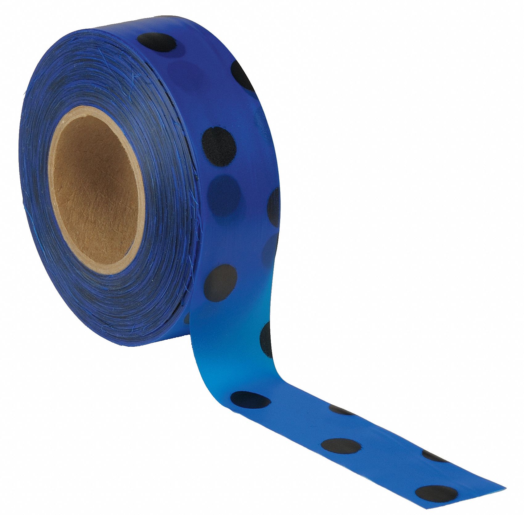 PRESCO PRODUCTS CO PDBBK-200 Flagging Tape,Blue/Blk,300ft x 1-3/16In PK 10