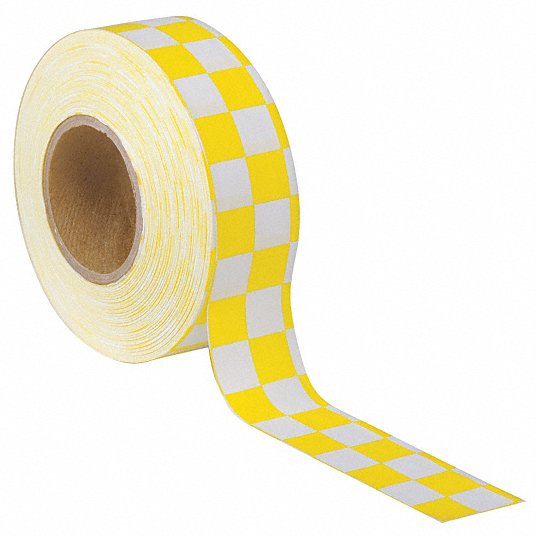 GRAINGER APP Polyethylene Flagging Tape,Yellow,300 ft x 1-3/16 In 1EC22 Yellow 