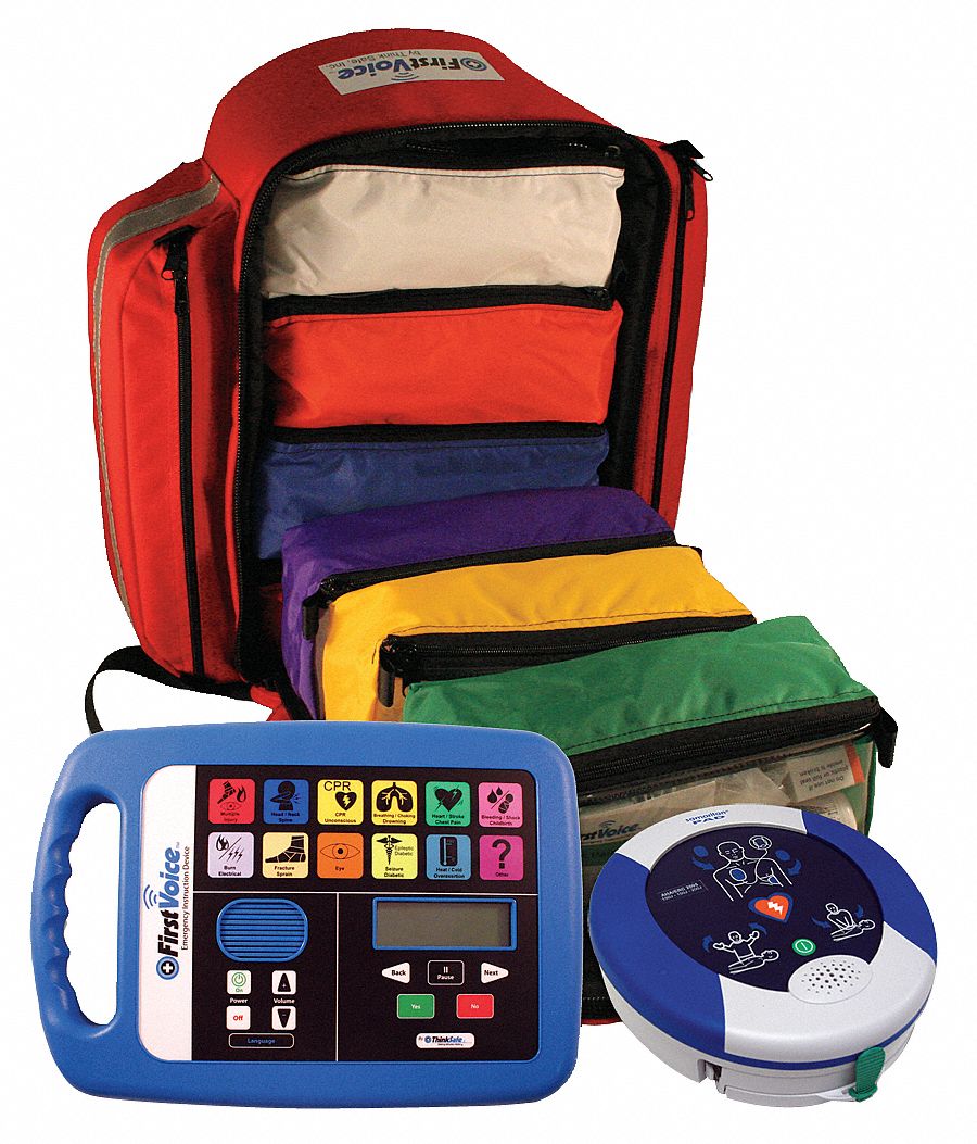 Medical Kit, 100 Ppl, 10 Yr. Warranty AED