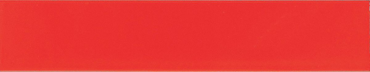 Shelf Marker: 1 1/4 in x 6 in, Red, Plastic, Metro Super Adj Super Erecta/Metro Super Erecta