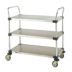 Corrosion-Resistant Utility Carts with Flush Metal Shelves