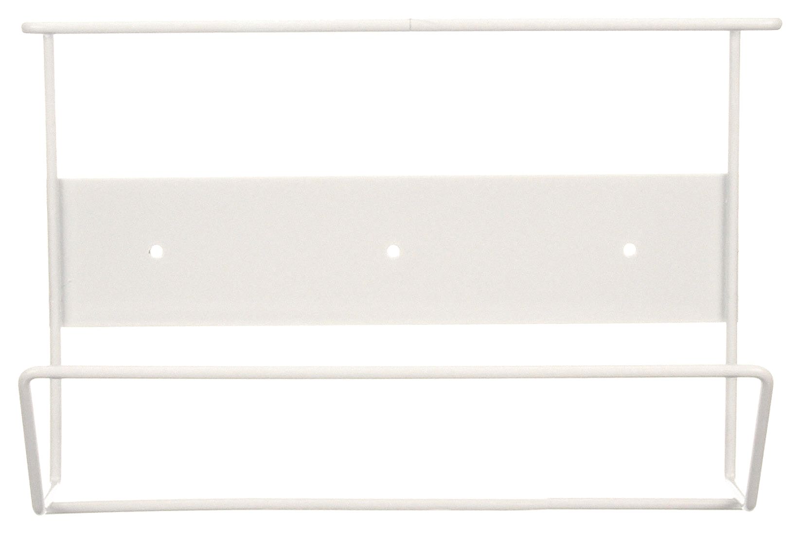 GLOVE BOX DISPENSER, 1 BOX, ENAMEL-COATED STEEL WIRE, WHITE, TOP LOAD, GEN PURPOSE