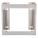 GLOVE BOX DISPENSER, 2 BOXES, STAINLESS STEEL, SILVER, TOP LOAD
