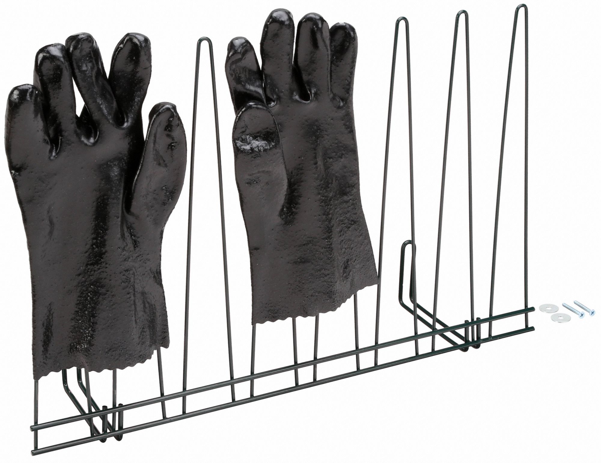 GRAINGER APPROVED Glove Drying Rack, Powder-Coated Steel, 4 Pairs ...