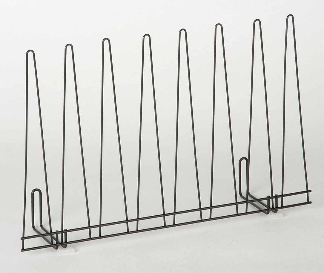GRAINGER APPROVED Glove Drying Rack, Silver, Powder Coated Steel, Holds
