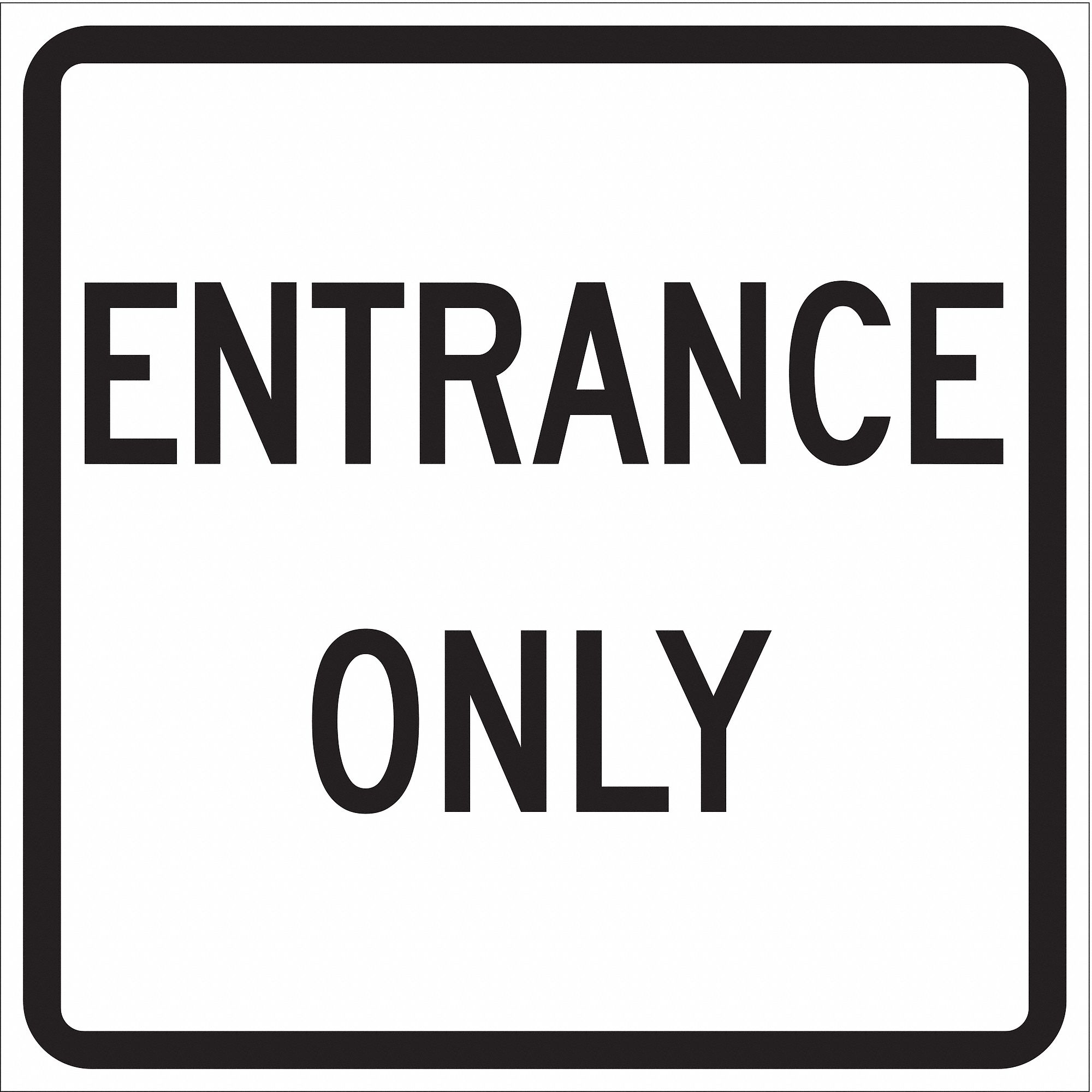 Enter Sign For Parking Lots, 18" x 18"