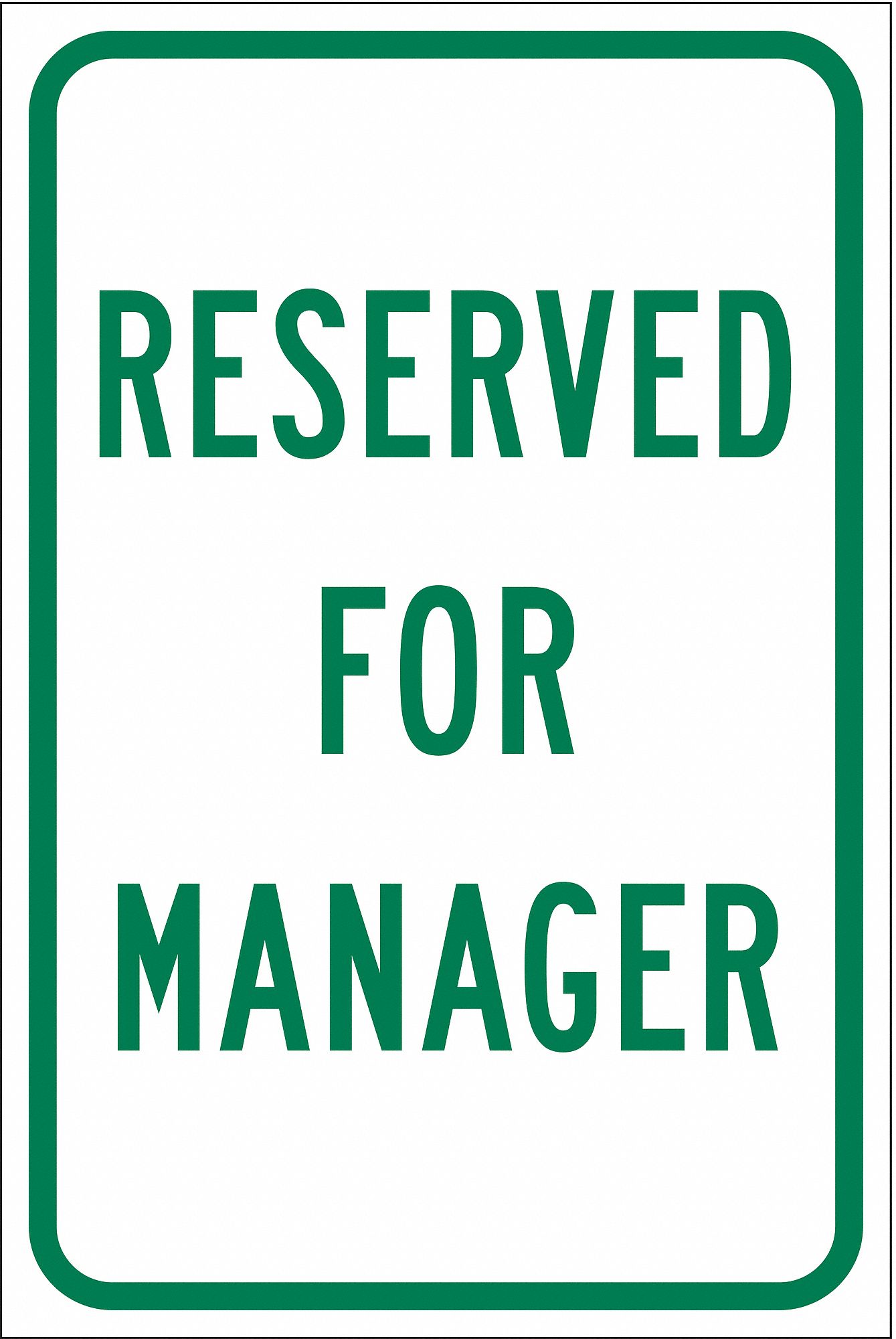 Employee Parking Sign, 18" x 12"