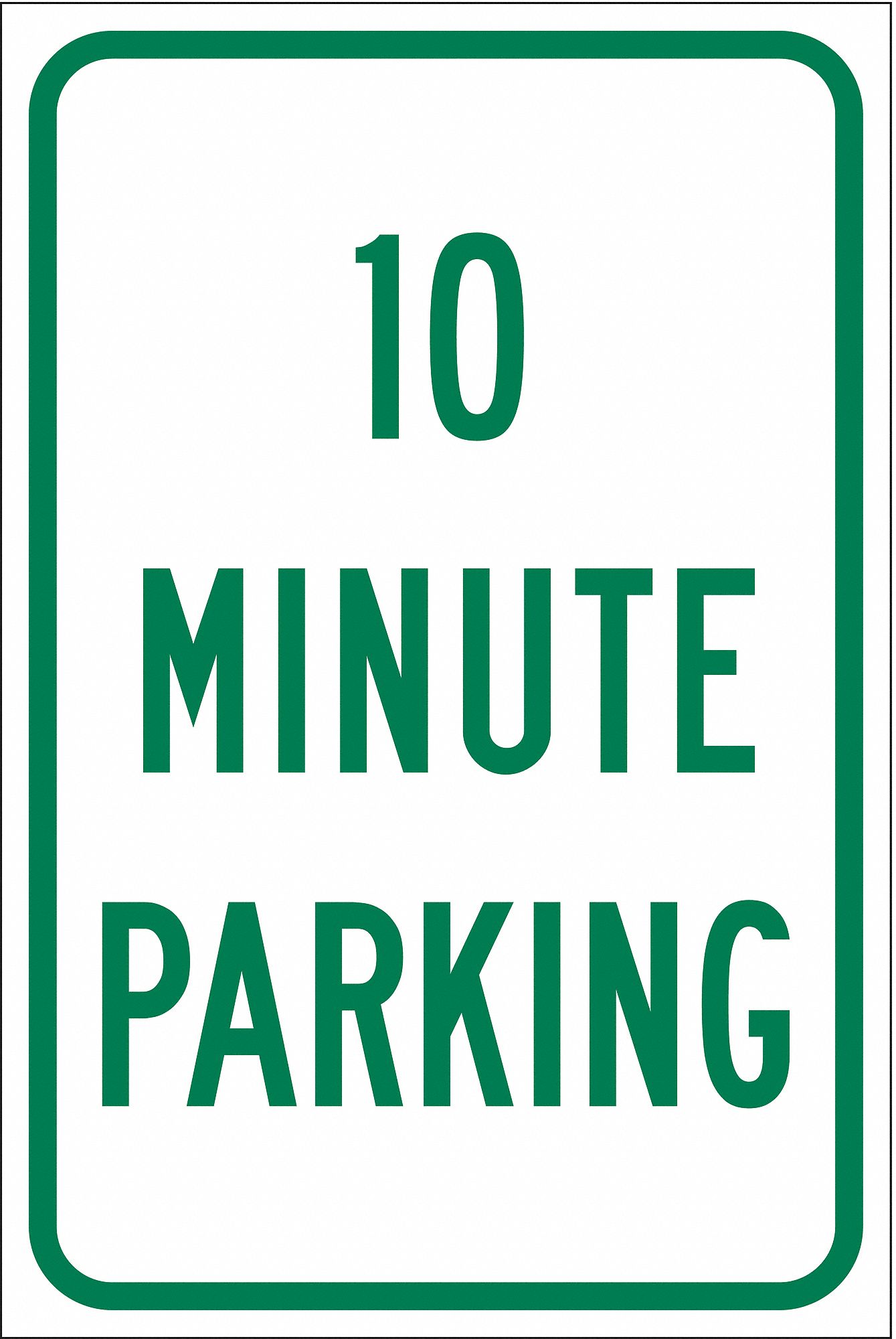 Time Limit Parking Sign, 18" x 12"