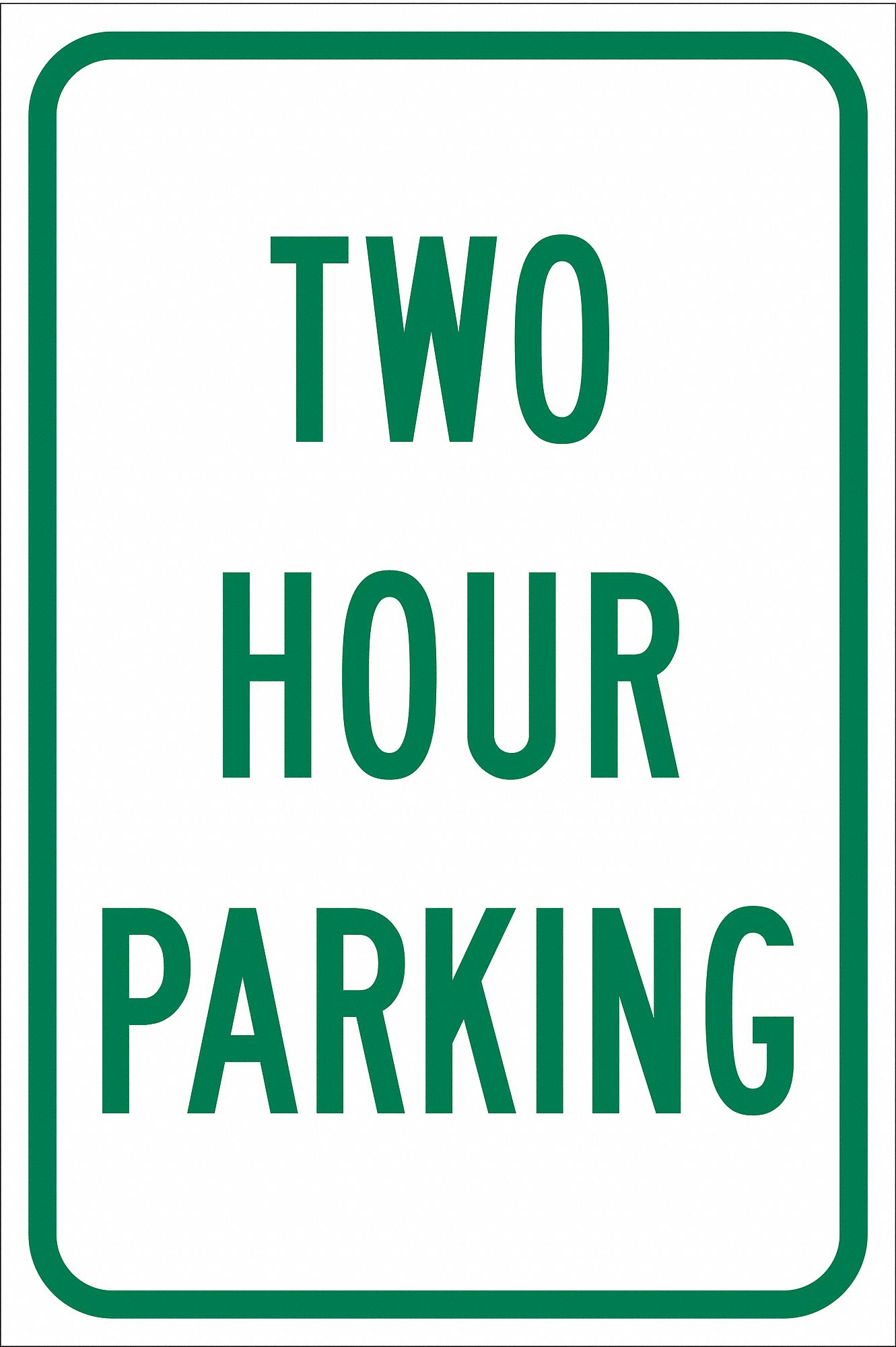 Time Limit Parking Sign, 18" x 12"