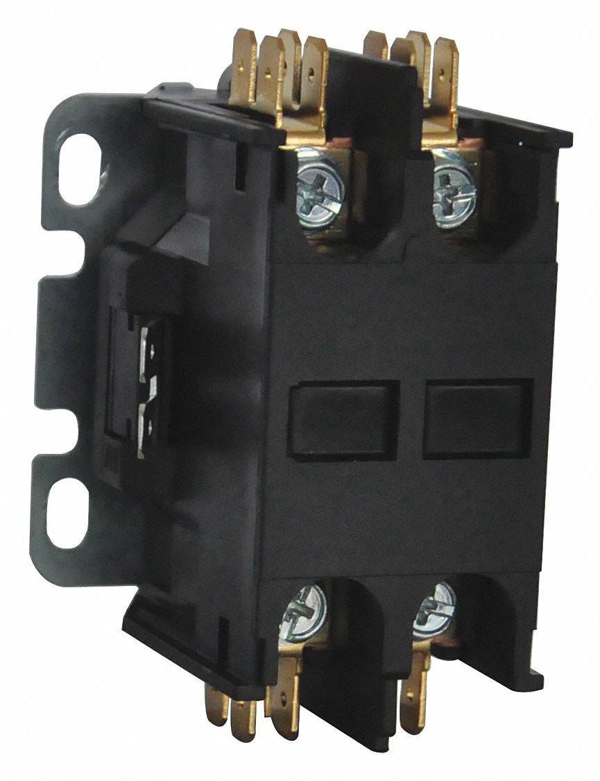 Definite Purpose Magnetic Contactor: 2 Poles, 25 A Full Load Amps-Inductive, 120V AC