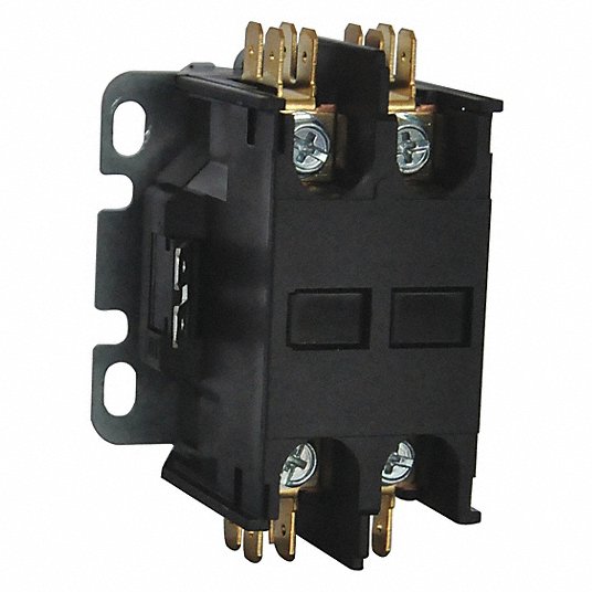Definite Purpose Magnetic Contactor: 2 Poles, 25 A Full Load Amps-Inductive, 120V AC