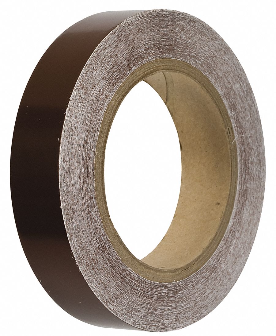 Brown, 1 in Wd, Pipe Marking Tape 6GP1736305 Grainger