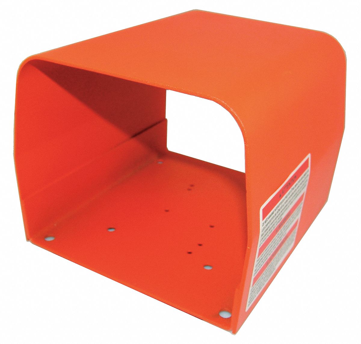 DAYTON Orange Steel Foot Switch Guard, 6 1/2 in Length, 6 in Width, 5