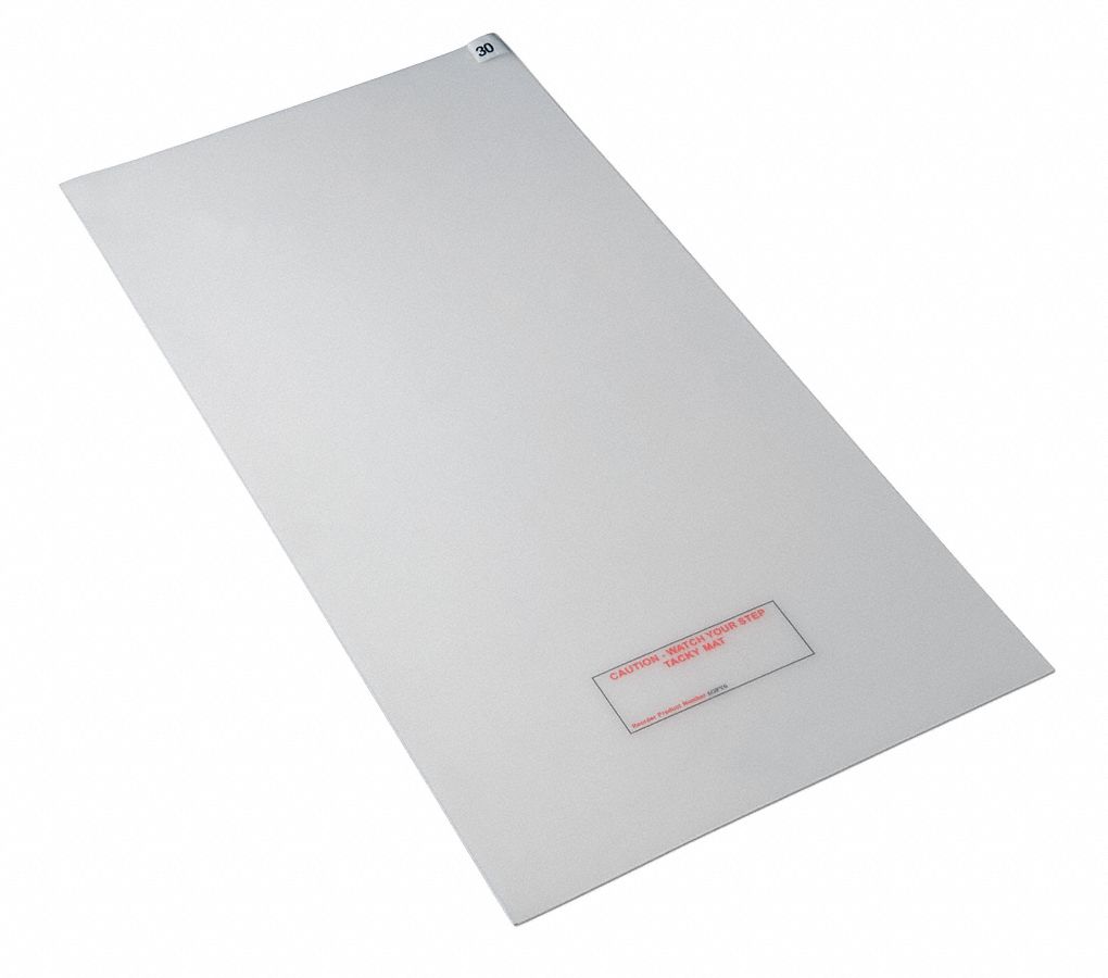 6GPY8 - D3947 Tacky Mat Clear 18 x 36 In PK4