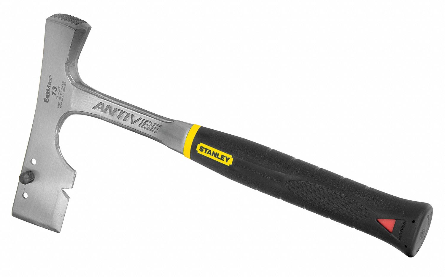 Shinglers Hatchet, Steel w/Molded Rubber Grip Handle Material, 12 3/4