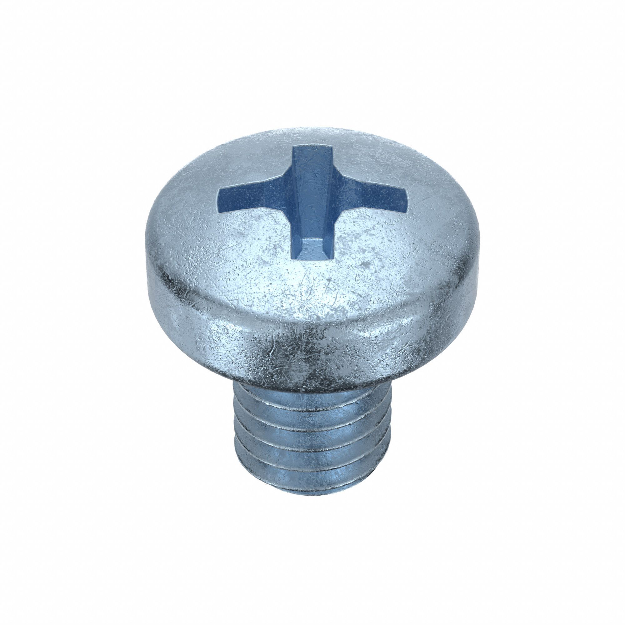 Machine Screw: M6x1.00 Thread Size, 8 mm Lg, Class 4.8, Steel, Zinc-Plated, Cheese, Phillips, 100 PK
