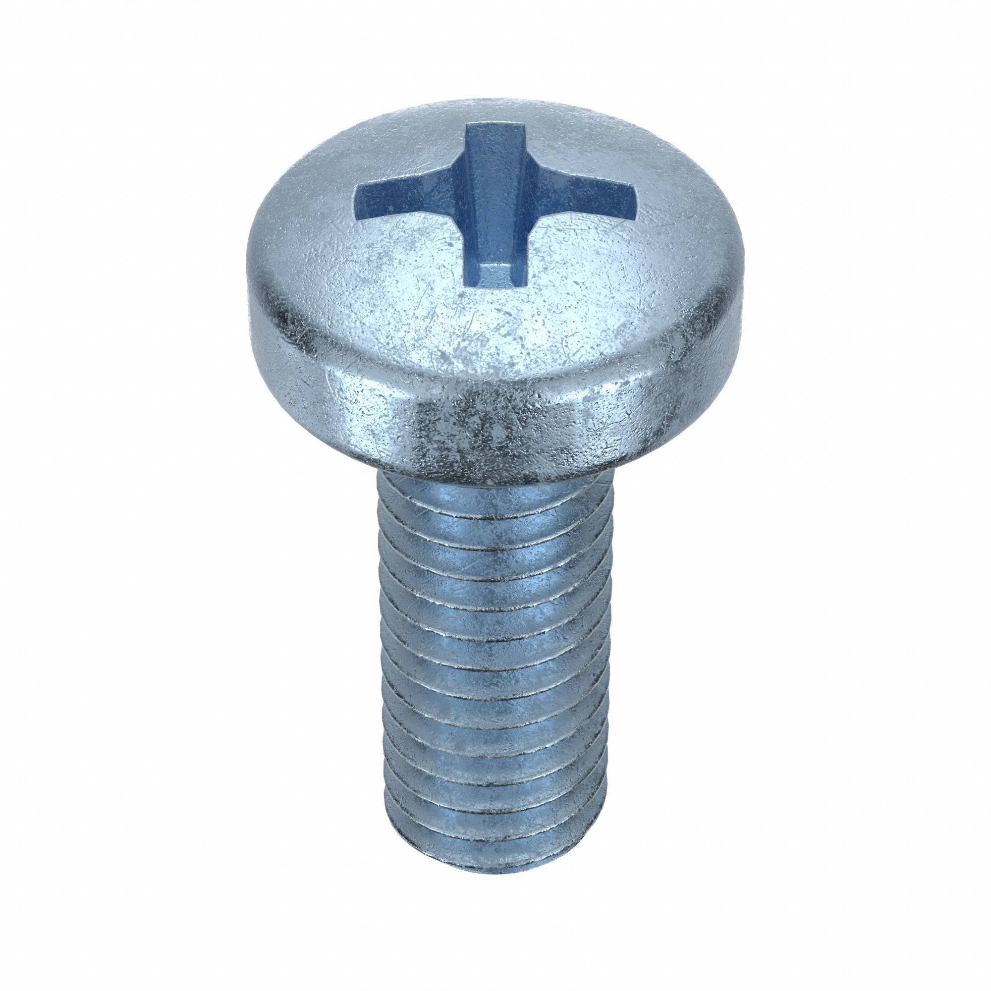 MACHINE SCREW, M6 THREAD, 16MM L, STEEL, ZINC PLATED, FILLISTER, PHILLIPS, METRIC, 100 PK