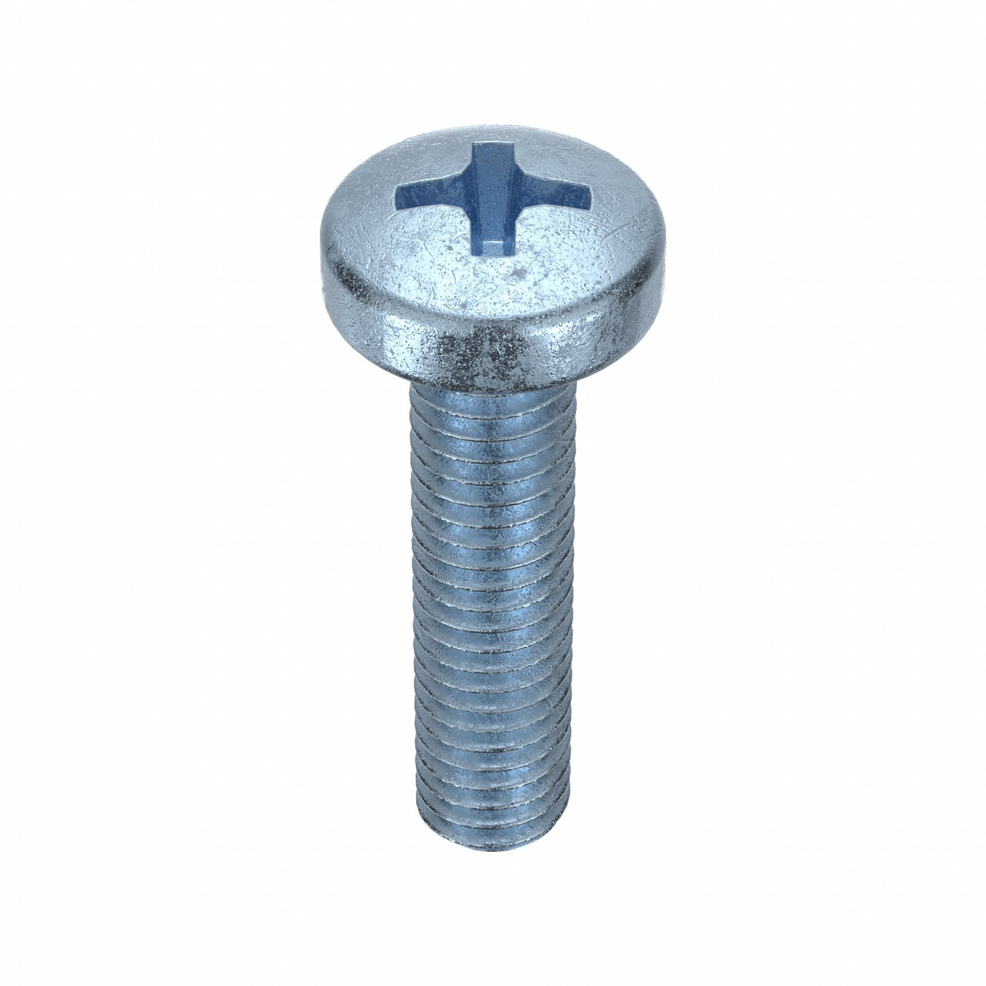 Machine Screw: M6x1.00 Thread Size, 25 mm Lg, Class 4.8, Steel, Zinc-Plated, Cheese, 100 PK