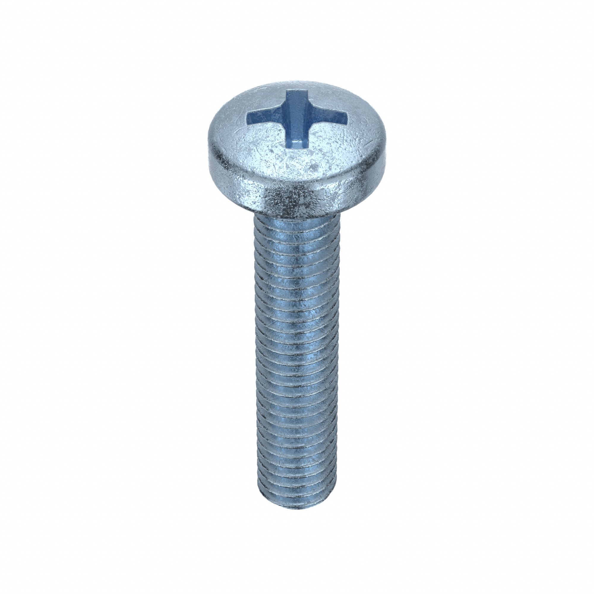 Machine Screw: M6x1.00 Thread Size, 30 mm Lg, Class 4.8, Steel, Zinc-Plated, Cheese, 100 PK