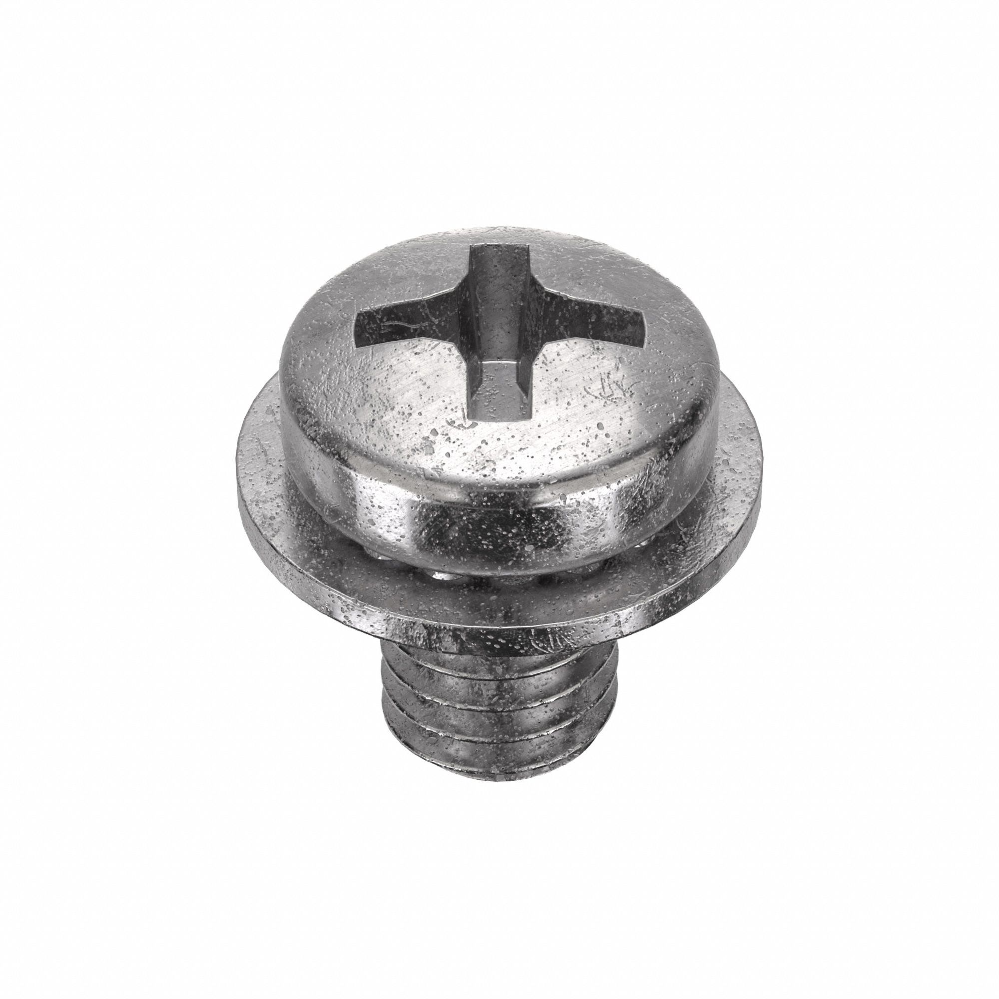 MACHINE SCREW, M4 THREAD, 3.25MM L, 18-8 SS, PLAIN FINISH, PAN, INTERNAL TOOTH, 10 PK