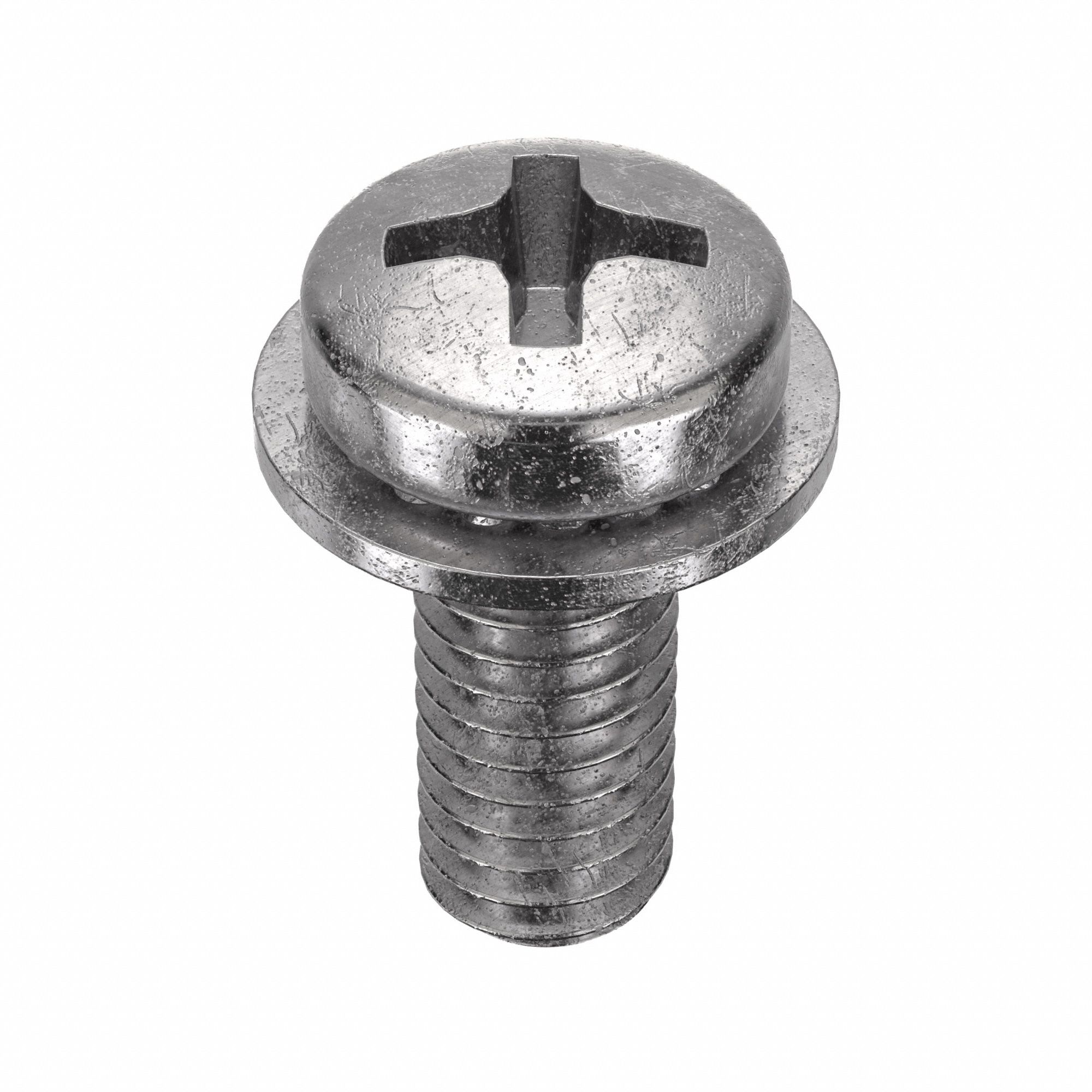 MACHINE SCREW, M4 THREAD, 7.25MM L, 18-8 SS, PLAIN FINISH, PAN, INTERNAL TOOTH, 10 PK