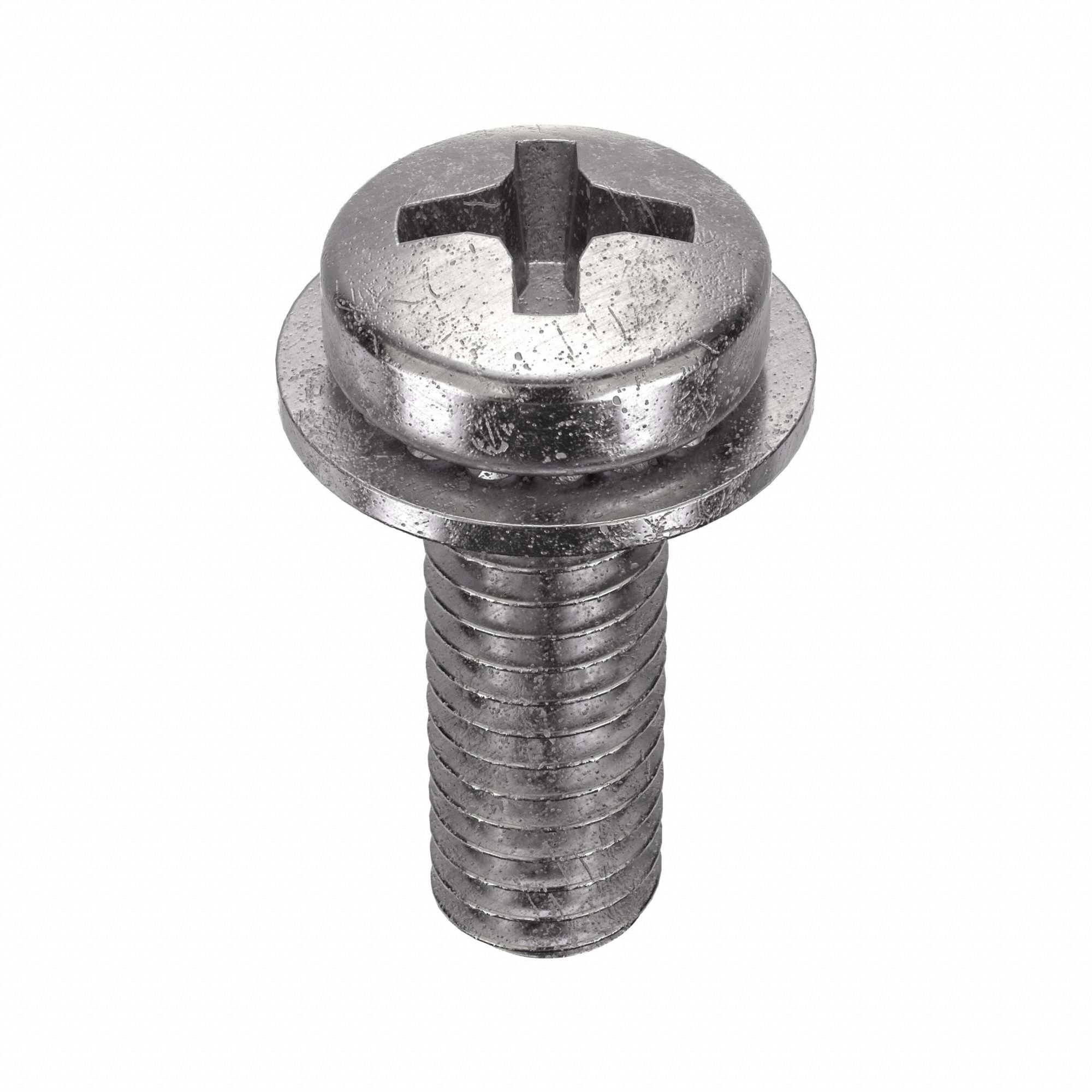 SEMS Screw: Internal Tooth, M4x0.70 Thread Size, 12 mm Lg, Stainless Steel, Plain, Pan, 10 PK