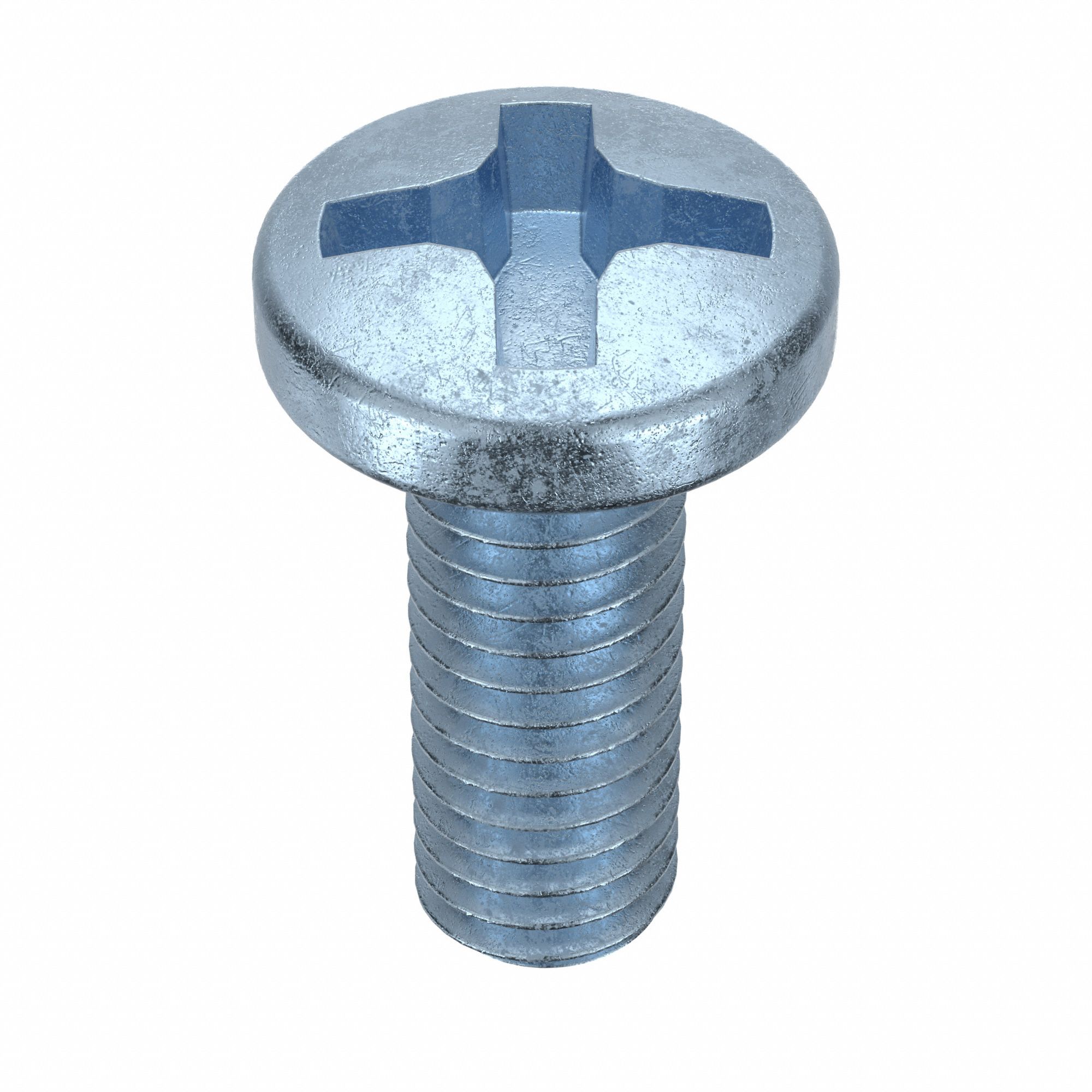 Machine Screws: M3x0.50 Thread Size, 8 mm Lg, Steel, Zinc-Plated, Pan, JIS Phillips, 25 PK