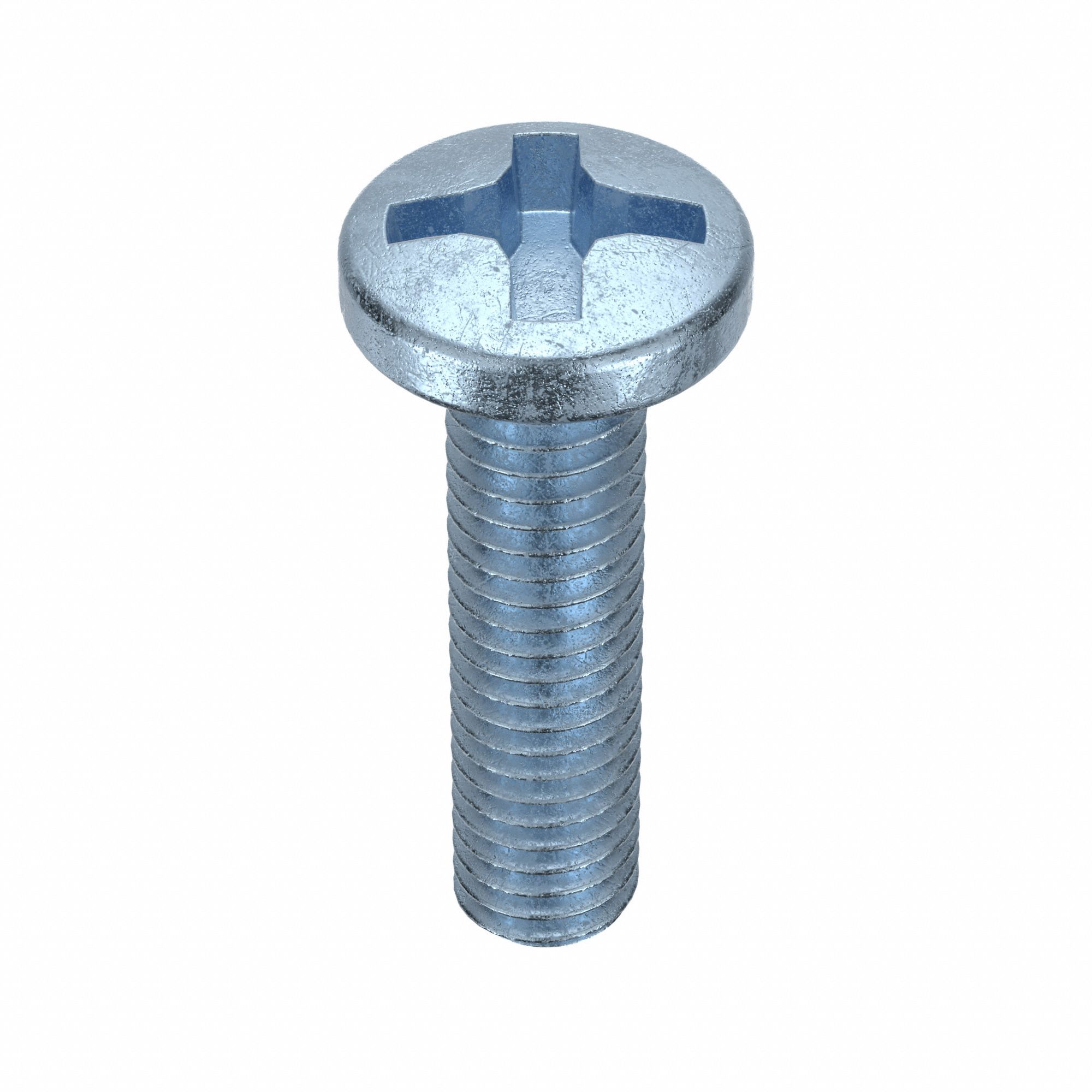 Machine Screws: M3x0.50 Thread Size, 12 mm Lg, Steel, Zinc-Plated, Pan, JIS Phillips, 25 PK