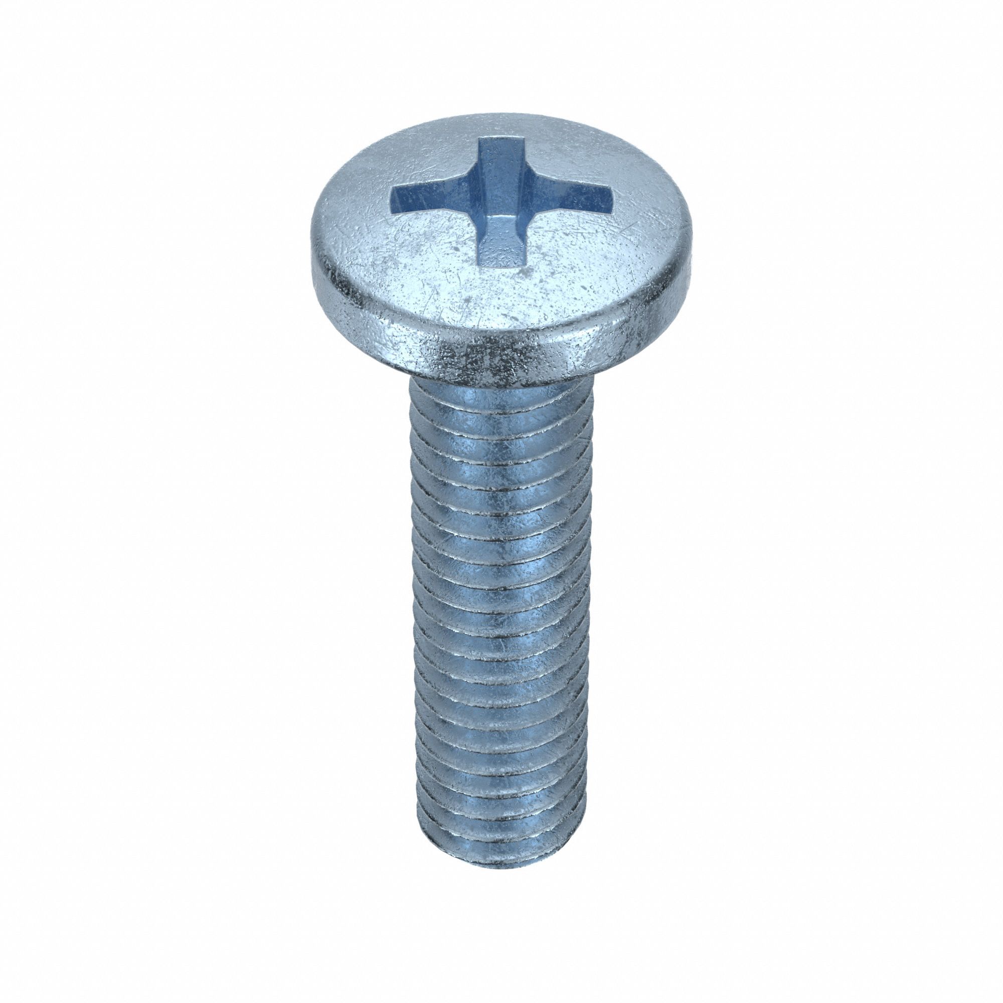 MACHINE SCREW, M4 THREAD, 16MM L, STEEL, ZINC PLATED, PAN, PHILLIPS, JIS B 1111, 25 PK