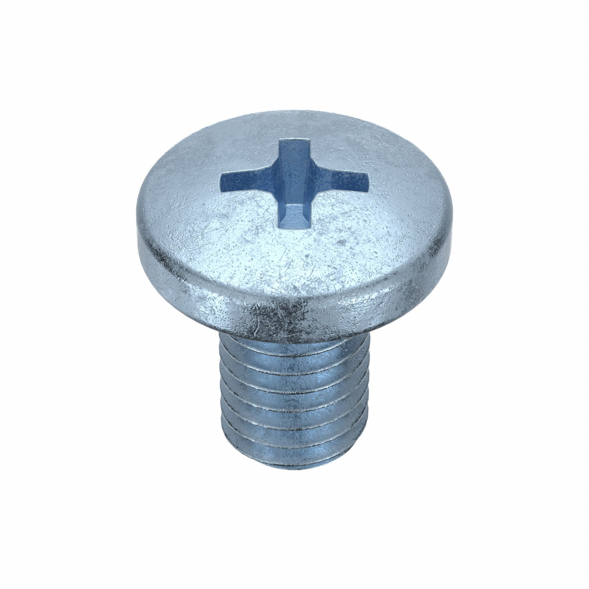 Machine Screws: M5x0.80 Thread Size, 8 mm Lg, Steel, Zinc-Plated, Pan, JIS Phillips, 25 PK